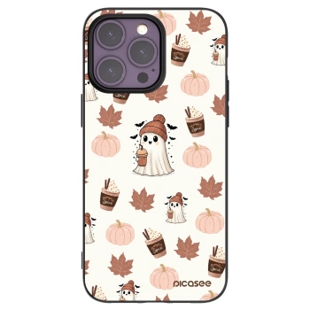 Picasee silikónový čierny obal pre Apple iPhone 14 Pro Max - Pumpkin spice