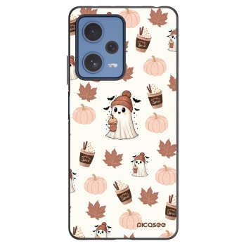 Picasee silikónový čierny obal pre Xiaomi Redmi Note 12 Pro 5G - Pumpkin spice