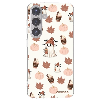 Picasee silikónový prehľadný obal pre Samsung Galaxy S24 S921B 5G - Pumpkin spice