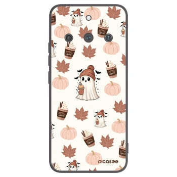 Picasee silikónový čierny obal pre Realme 11 Pro+ - Pumpkin spice