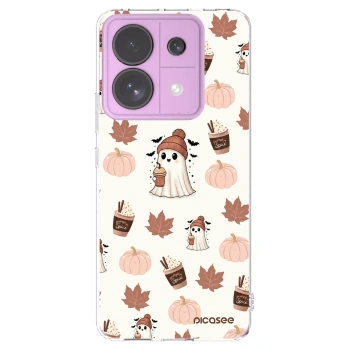 Picasee silikónový prehľadný obal pre Xiaomi Redmi Note 13 Pro 5G - Pumpkin spice