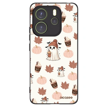 Picasee silikónový čierny obal pre Xiaomi Redmi Note 14 4G - Pumpkin spice