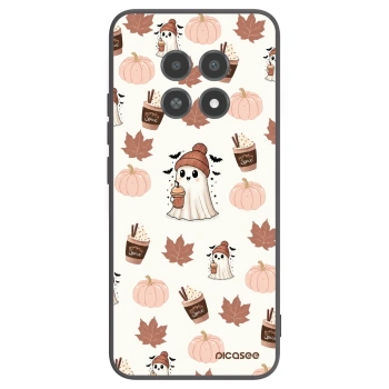 Picasee silikónový čierny obal pre Realme 12X - Pumpkin spice