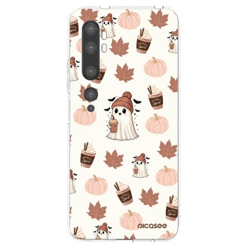 Picasee silikónový prehľadný obal pre Xiaomi Mi Note 10 (Pro) - Pumpkin spice