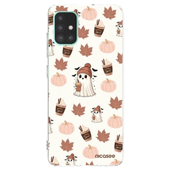Picasee silikónový prehľadný obal pre Samsung Galaxy A51 A515F - Pumpkin spice
