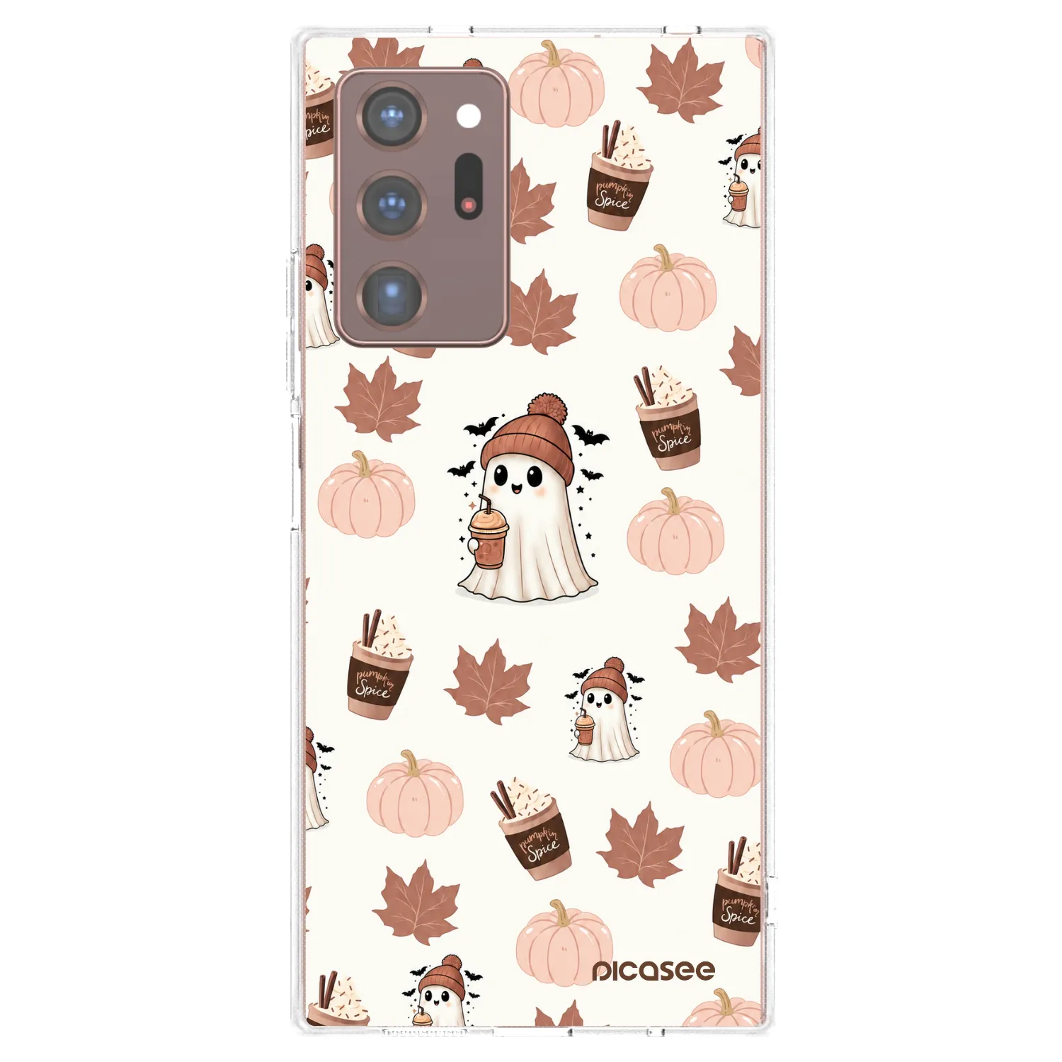 Picasee silikónový prehľadný obal pre Samsung Galaxy Note 20 Ultra - Pumpkin spice