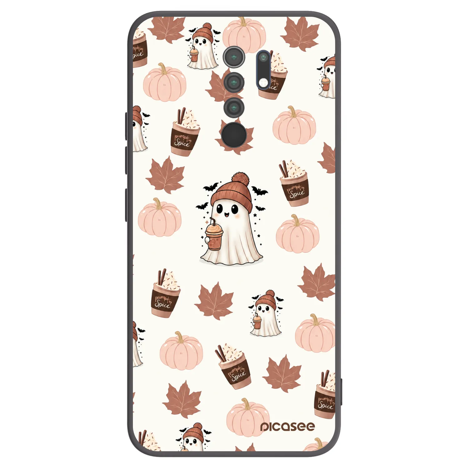Picasee silikónový čierny obal pre Xiaomi Redmi 9 - Pumpkin spice