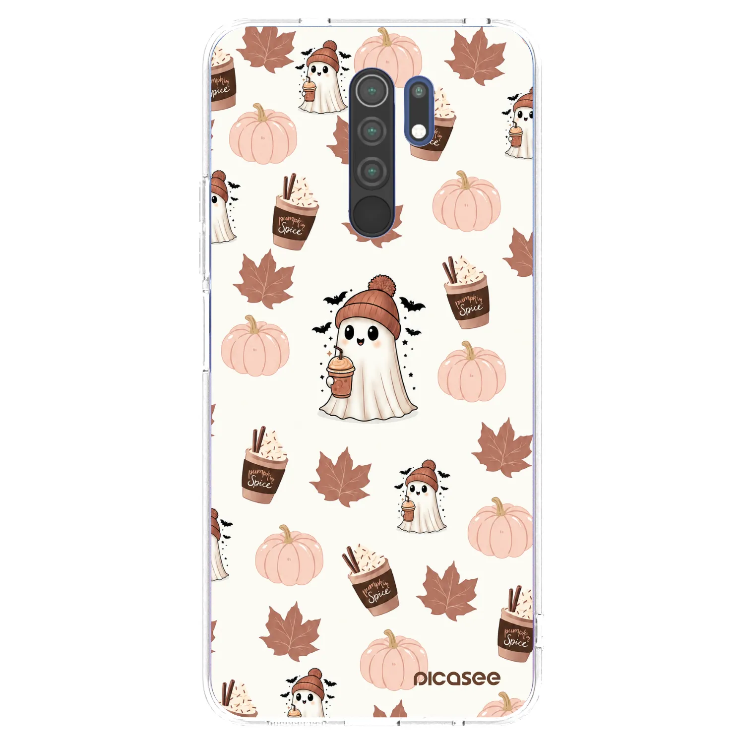 Picasee silikónový prehľadný obal pre Xiaomi Redmi 9 - Pumpkin spice
