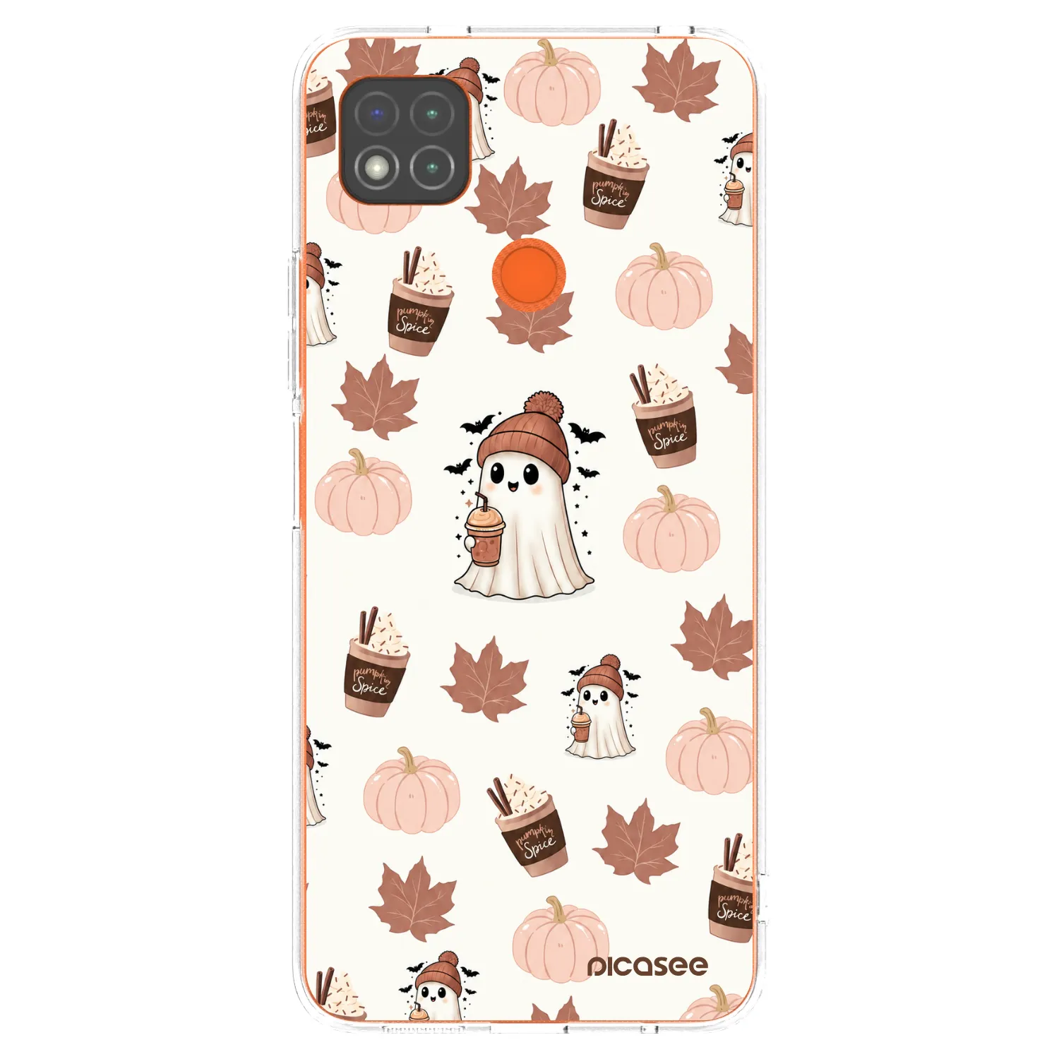 Picasee silikónový prehľadný obal pre Xiaomi Redmi 9C - Pumpkin spice