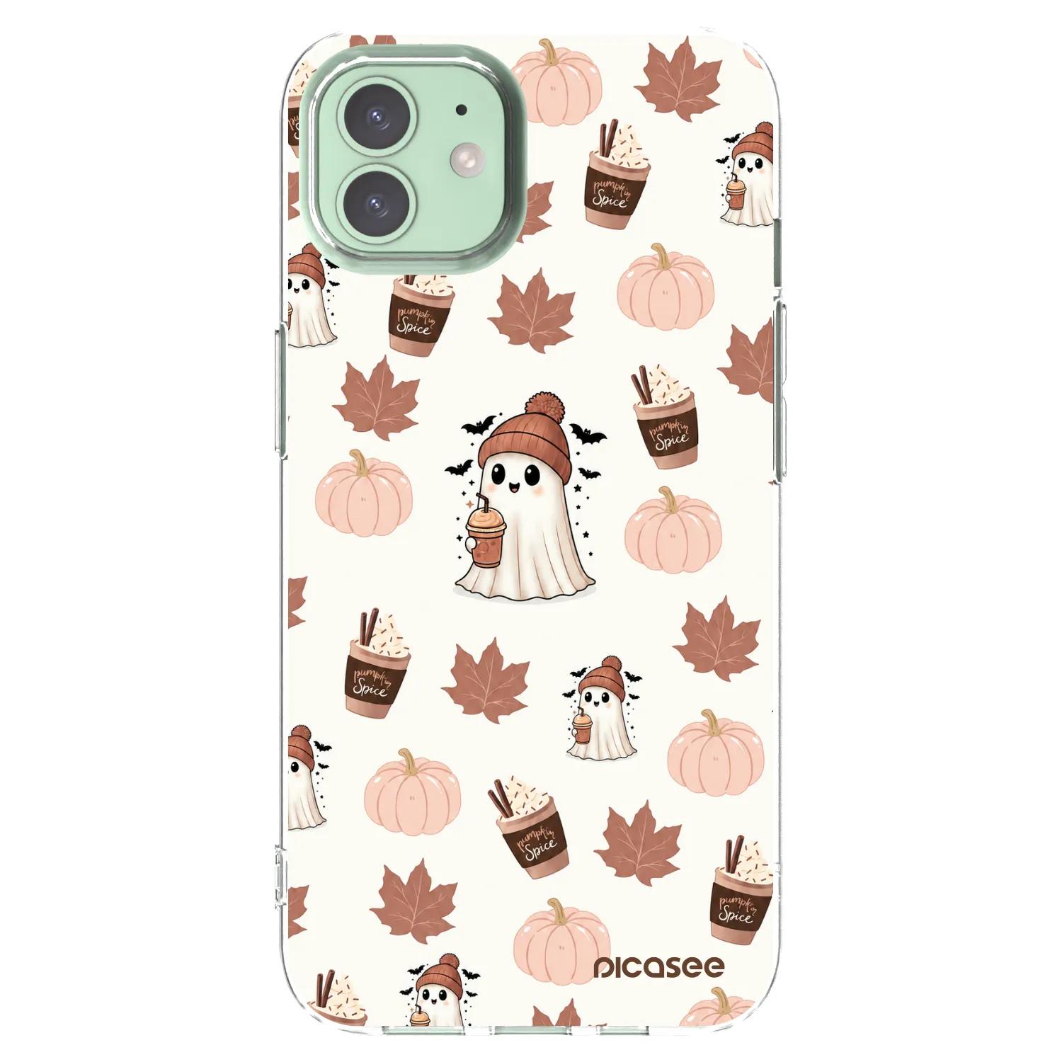 Picasee silikónový prehľadný obal pre Apple iPhone 12 - Pumpkin spice