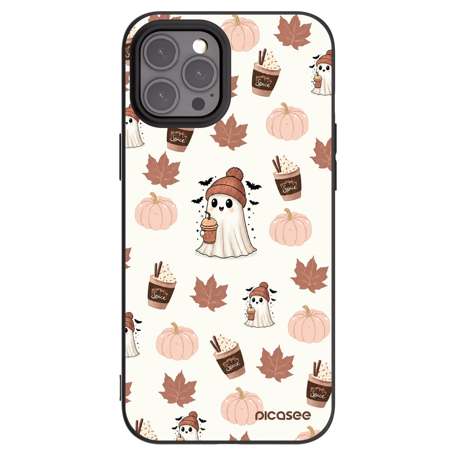 Picasee silikónový čierny obal pre Apple iPhone 12 Pro Max - Pumpkin spice