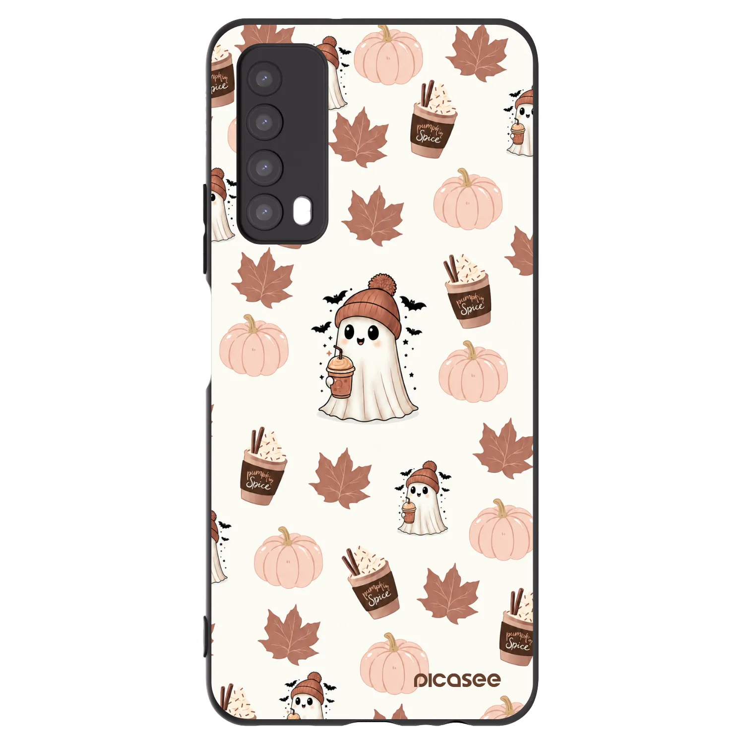 Picasee silikónový čierny obal pre Huawei P Smart 2021 - Pumpkin spice