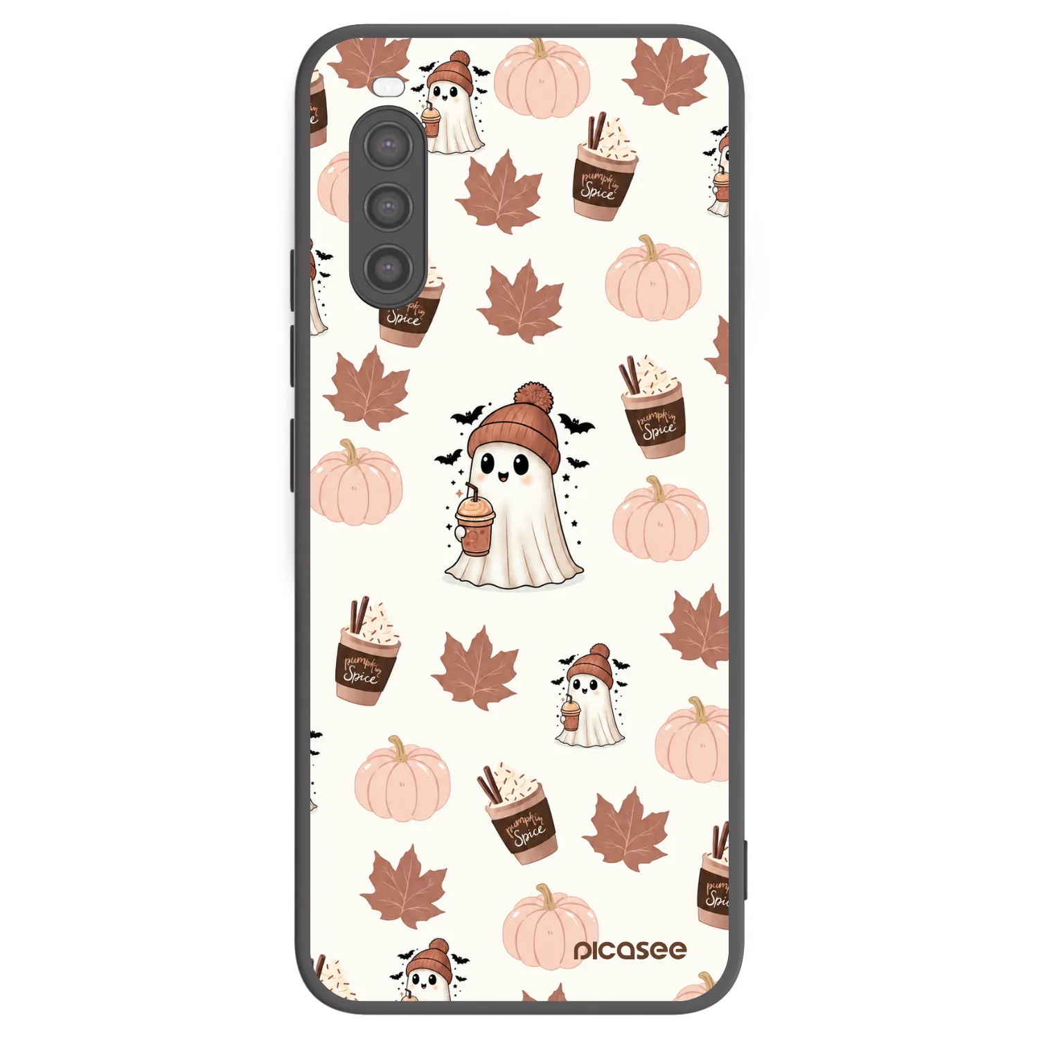 Picasee silikónový čierny obal pre Sony Xperia 10 II - Pumpkin spice