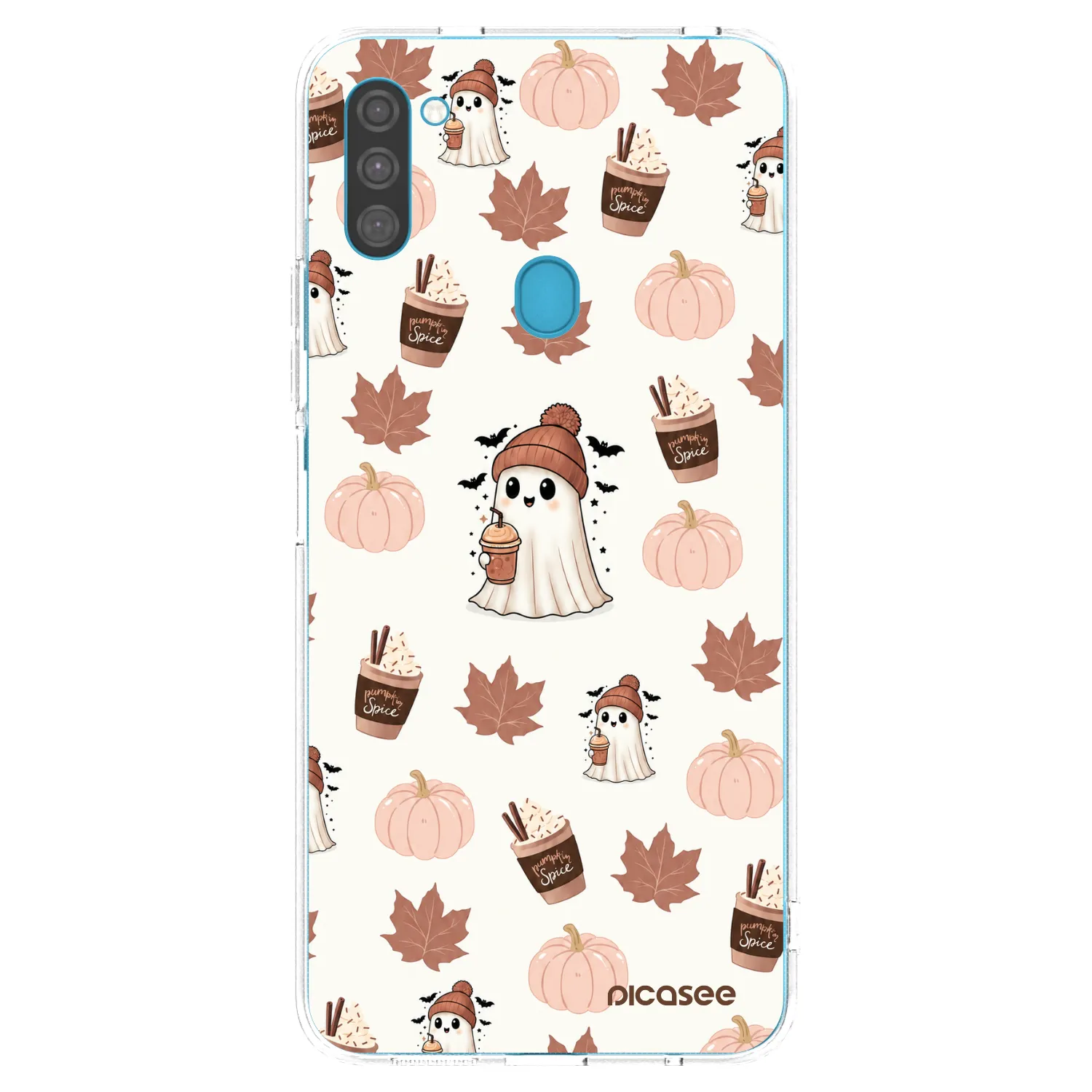 Picasee silikónový prehľadný obal pre Samsung Galaxy M11 - Pumpkin spice
