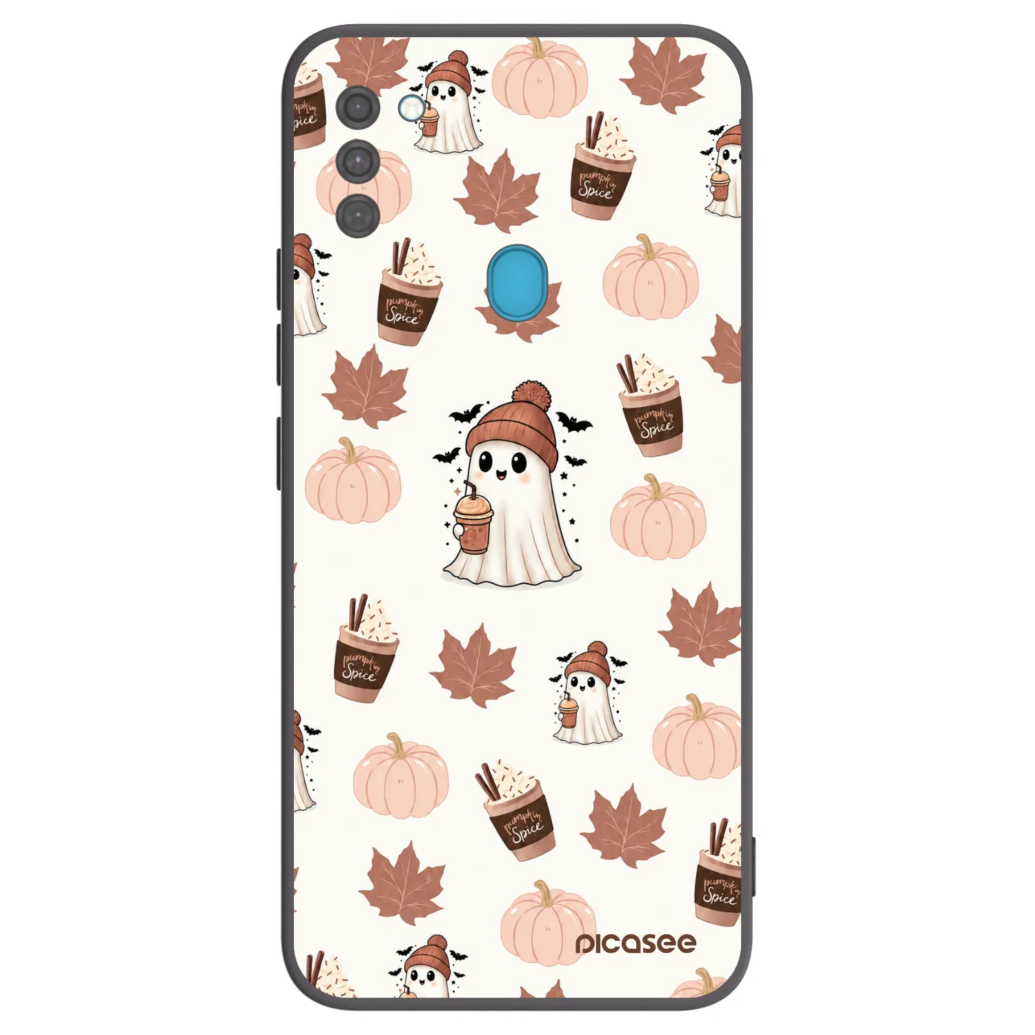 Picasee silikónový čierny obal pre Samsung Galaxy M11 - Pumpkin spice