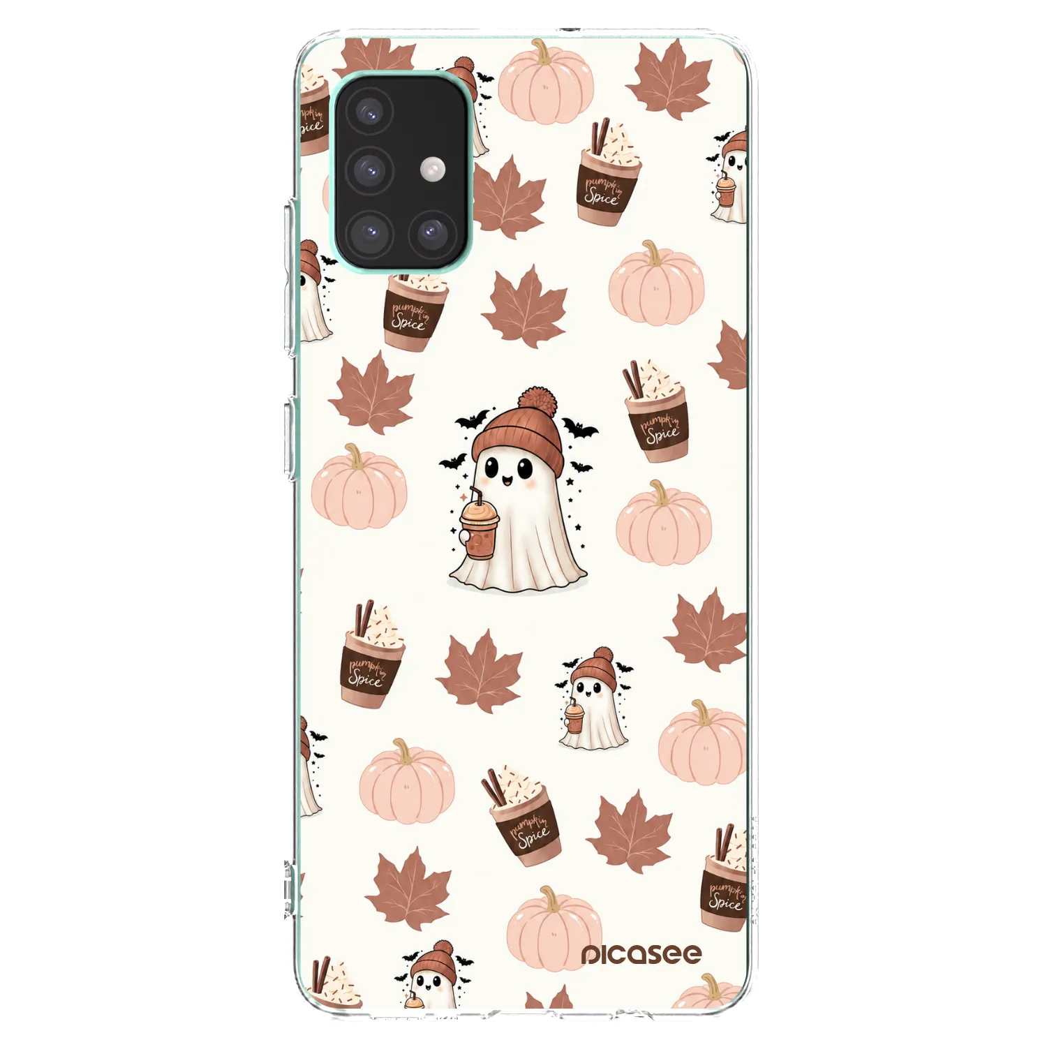 Picasee silikónový prehľadný obal pre Samsung Galaxy M51 M515F - Pumpkin spice