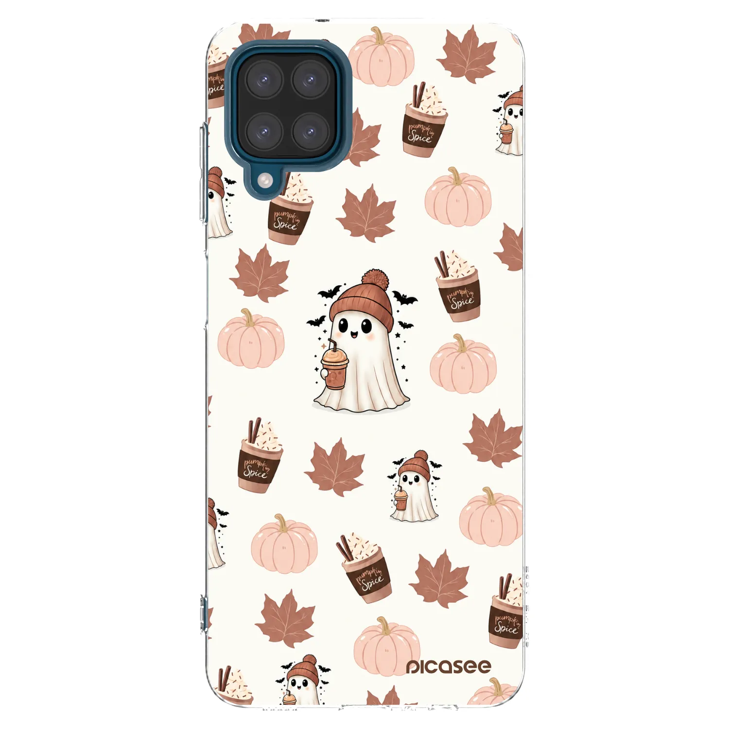 Picasee silikónový prehľadný obal pre Samsung Galaxy A12 A125F - Pumpkin spice