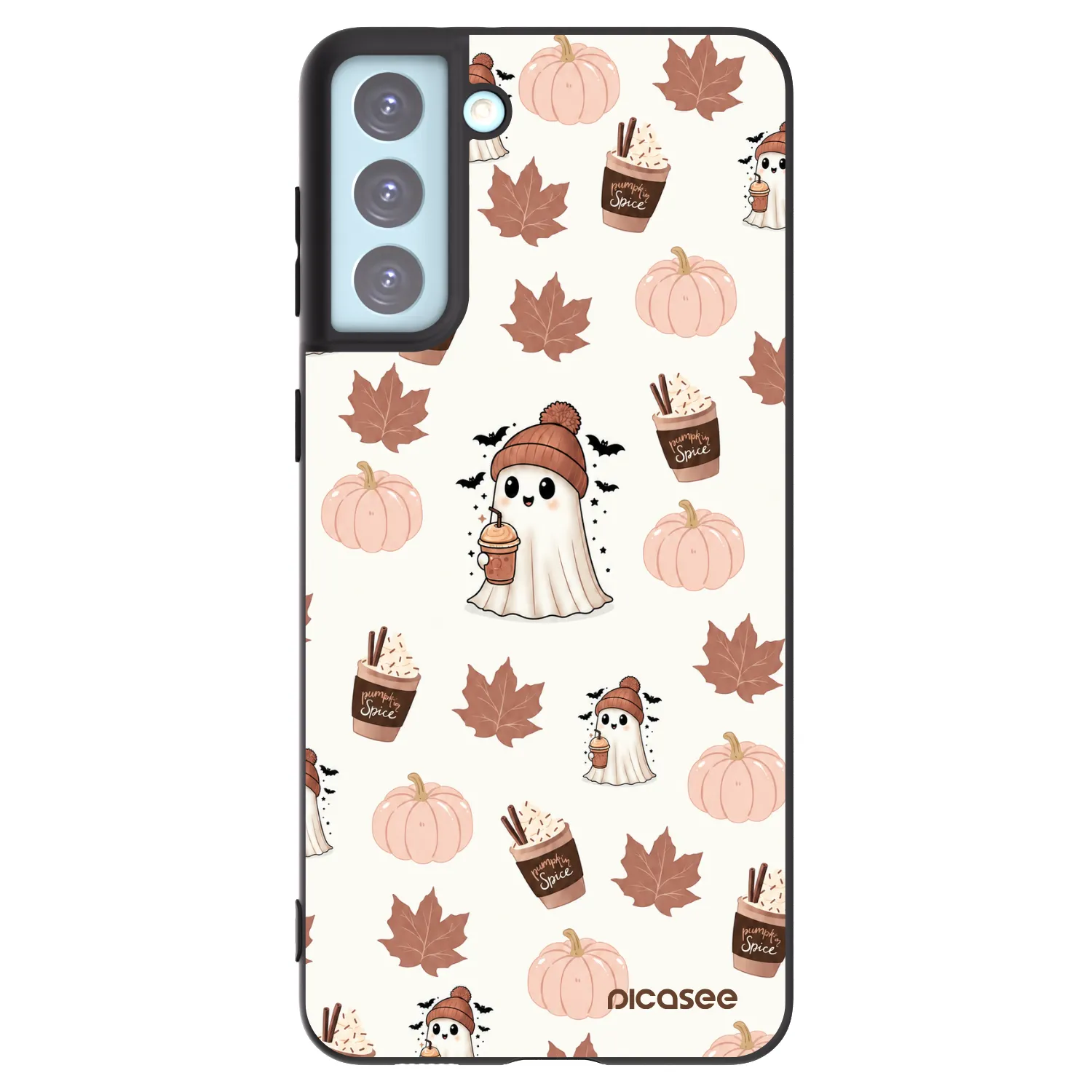 Picasee silikónový čierny obal pre Samsung Galaxy S21+ 5G G996F - Pumpkin spice