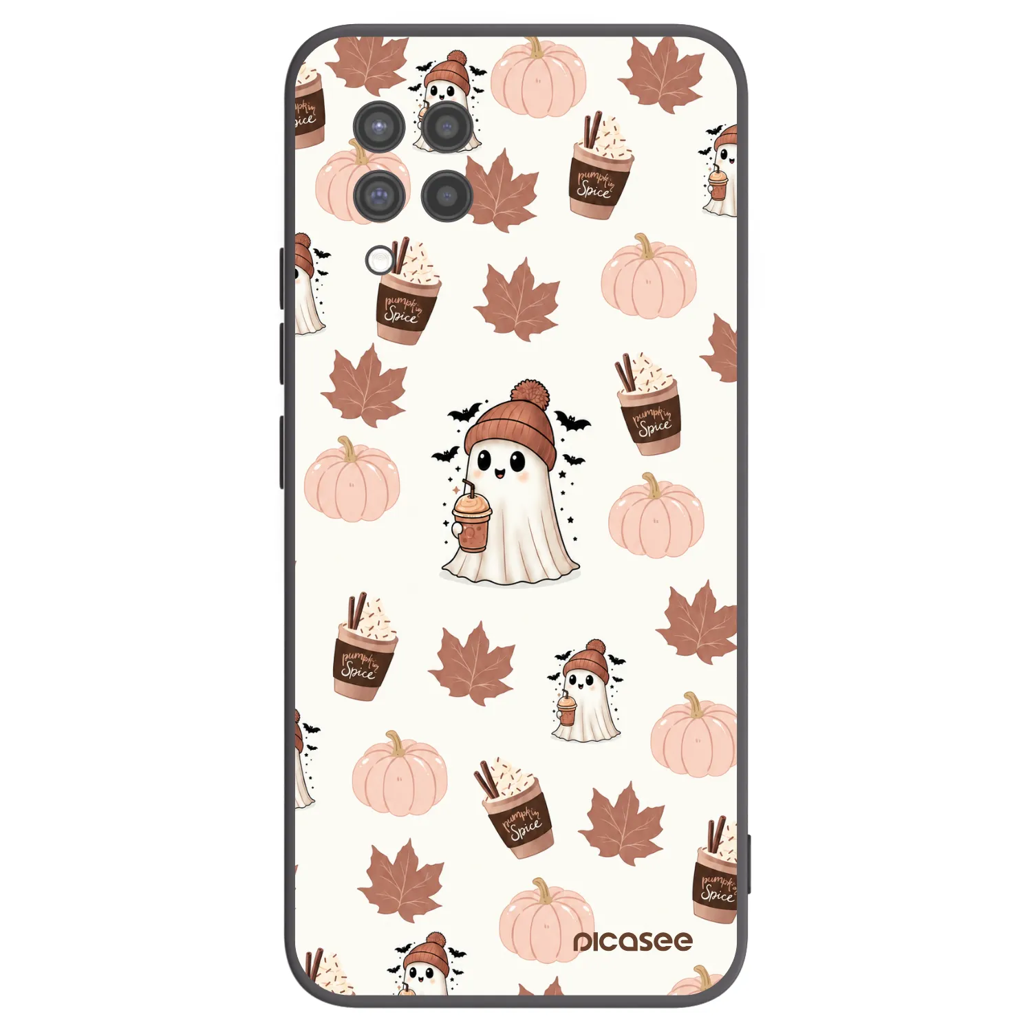 Picasee silikónový čierny obal pre Samsung Galaxy A42 A426B - Pumpkin spice