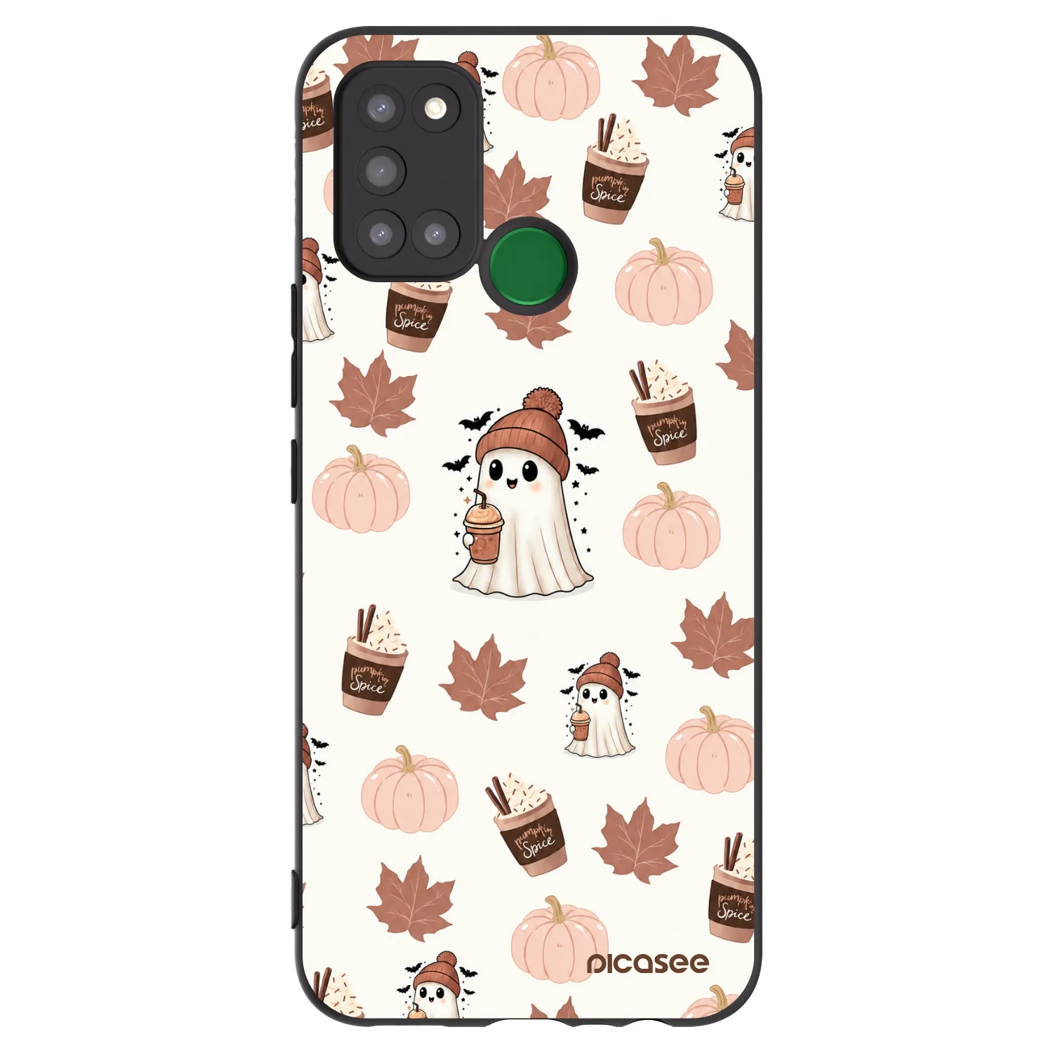 Picasee silikónový čierny obal pre Realme 7i - Pumpkin spice