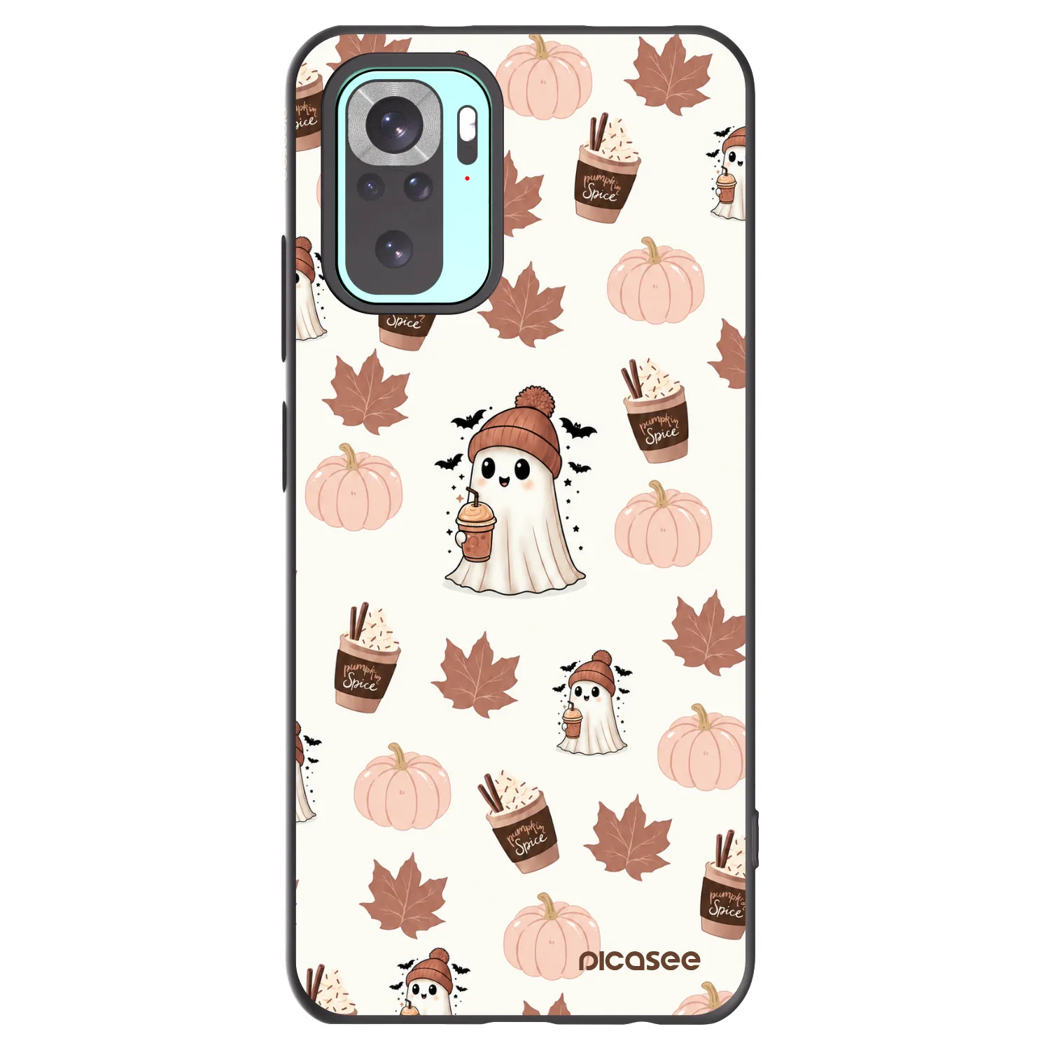 Picasee silikónový čierny obal pre Xiaomi Redmi Note 10 Pro - Pumpkin spice
