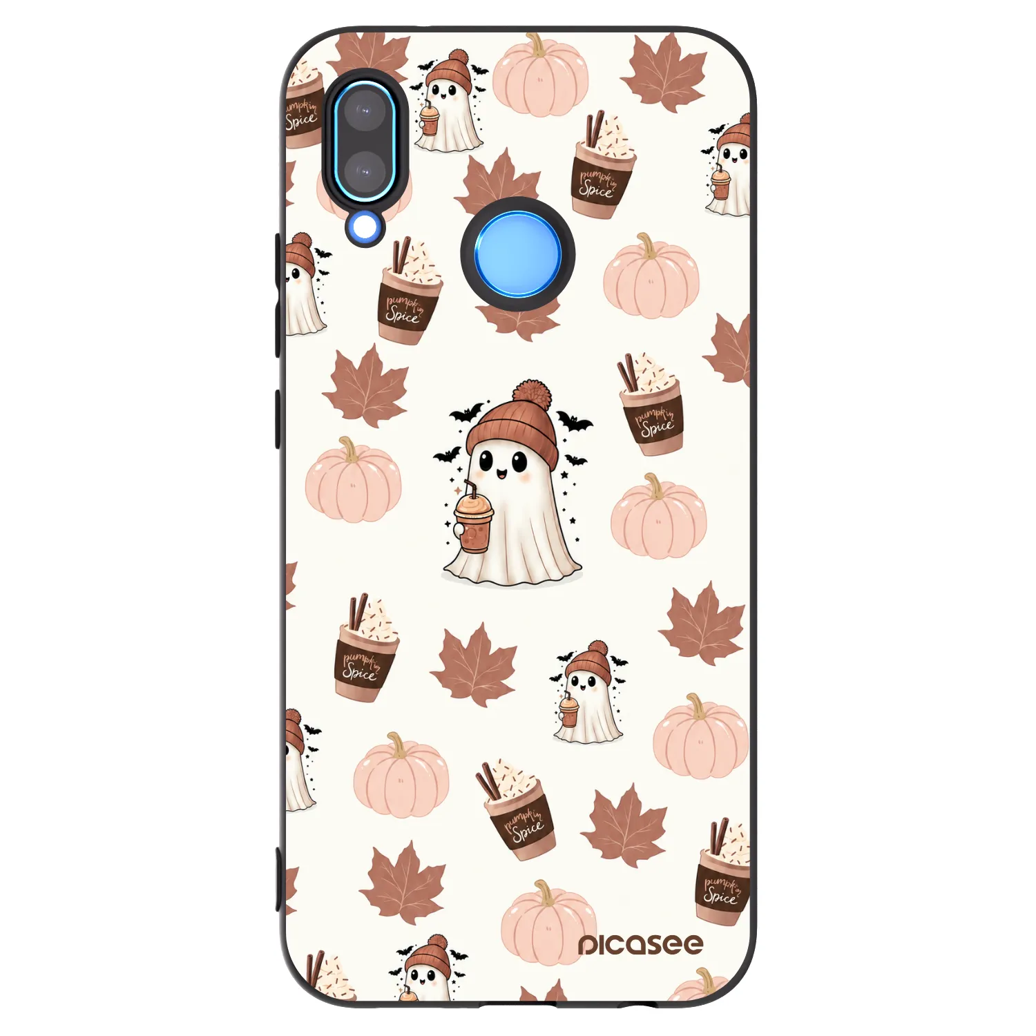 Picasee silikónový čierny obal pre Huawei P20 Lite - Pumpkin spice