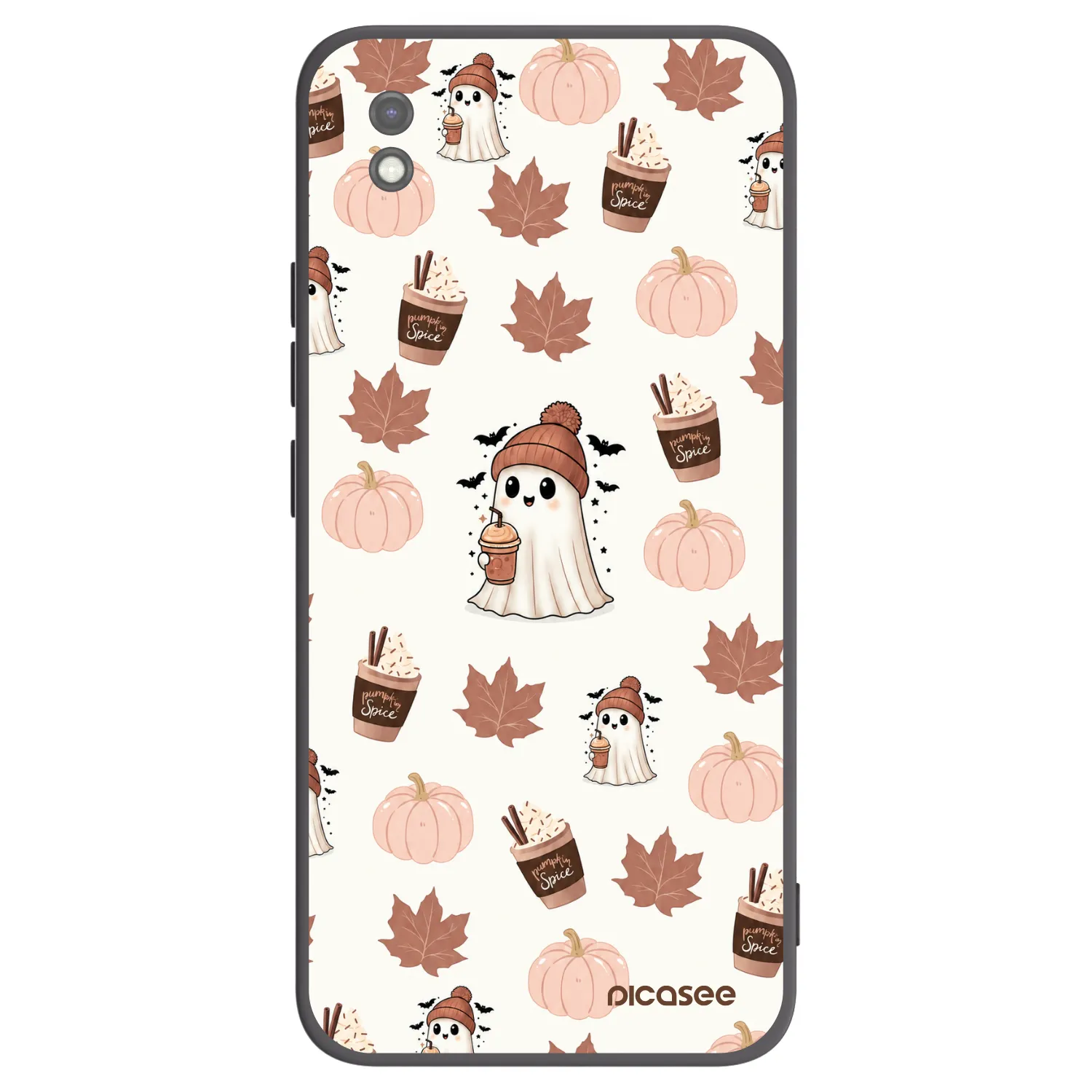 Picasee silikónový čierny obal pre Xiaomi Redmi 9AT - Pumpkin spice