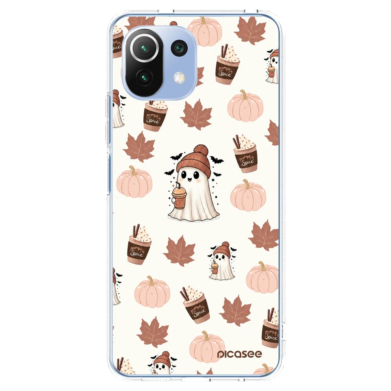 Picasee silikónový prehľadný obal pre Xiaomi Mi 11 Lite - Pumpkin spice