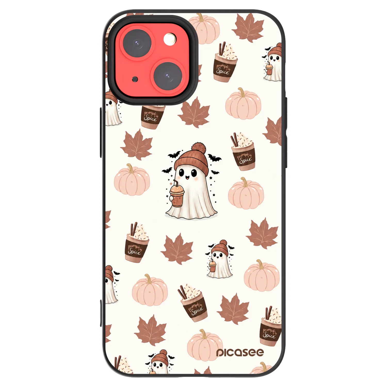 Picasee silikónový čierny obal pre Apple iPhone 13 mini - Pumpkin spice