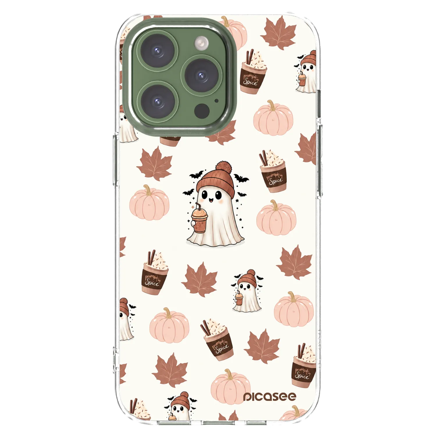 Picasee silikónový prehľadný obal pre Apple iPhone 13 Pro - Pumpkin spice