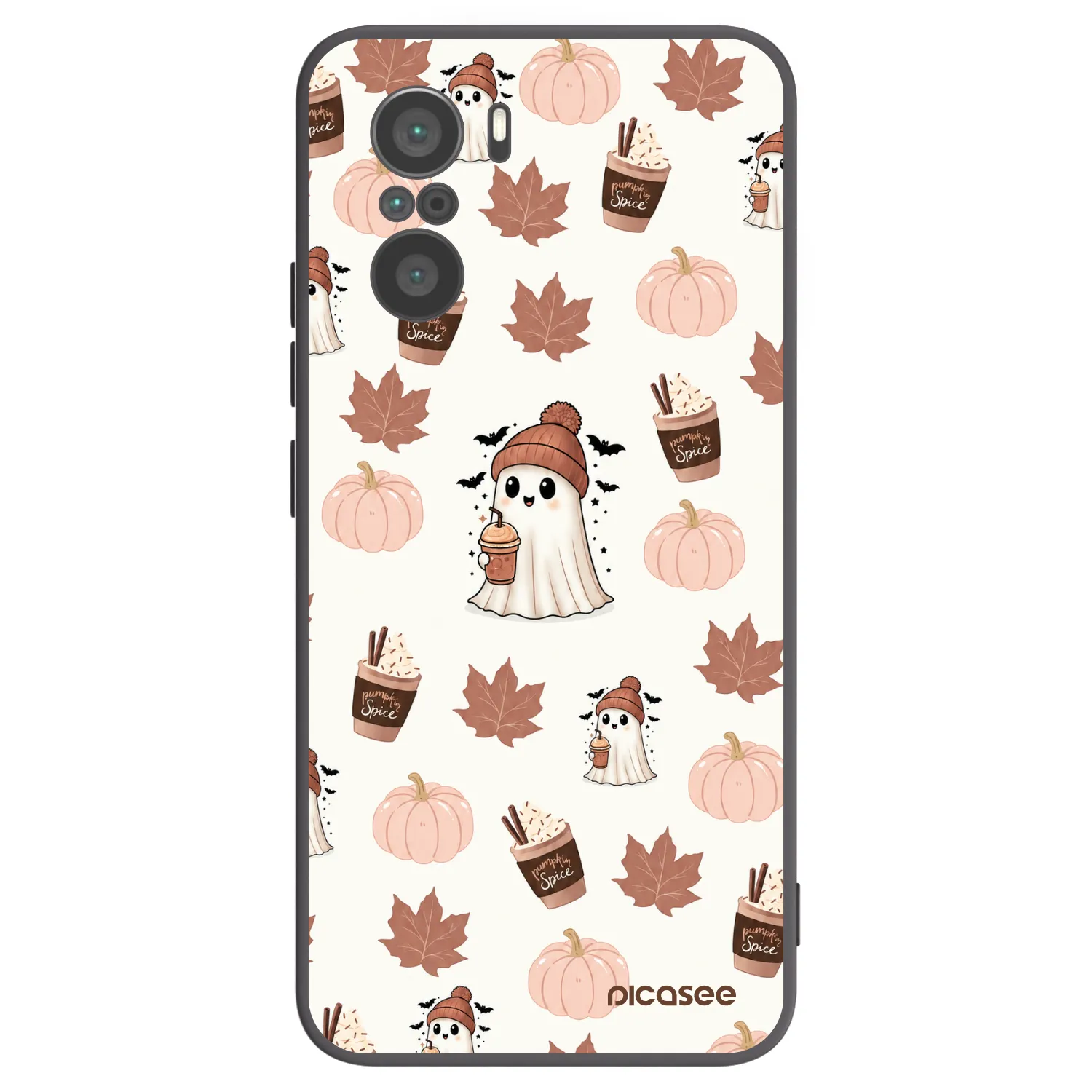 Picasee silikónový čierny obal pre Xiaomi Poco F3 - Pumpkin spice