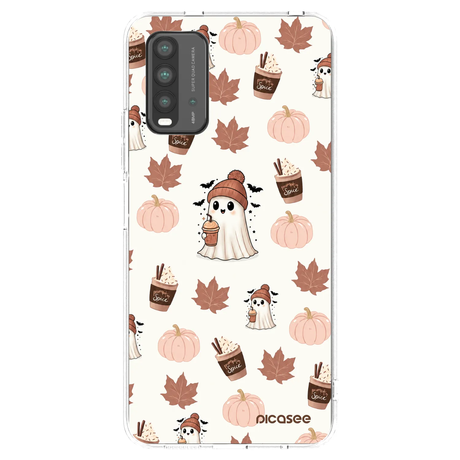 Picasee silikónový prehľadný obal pre Xiaomi Redmi 9T - Pumpkin spice