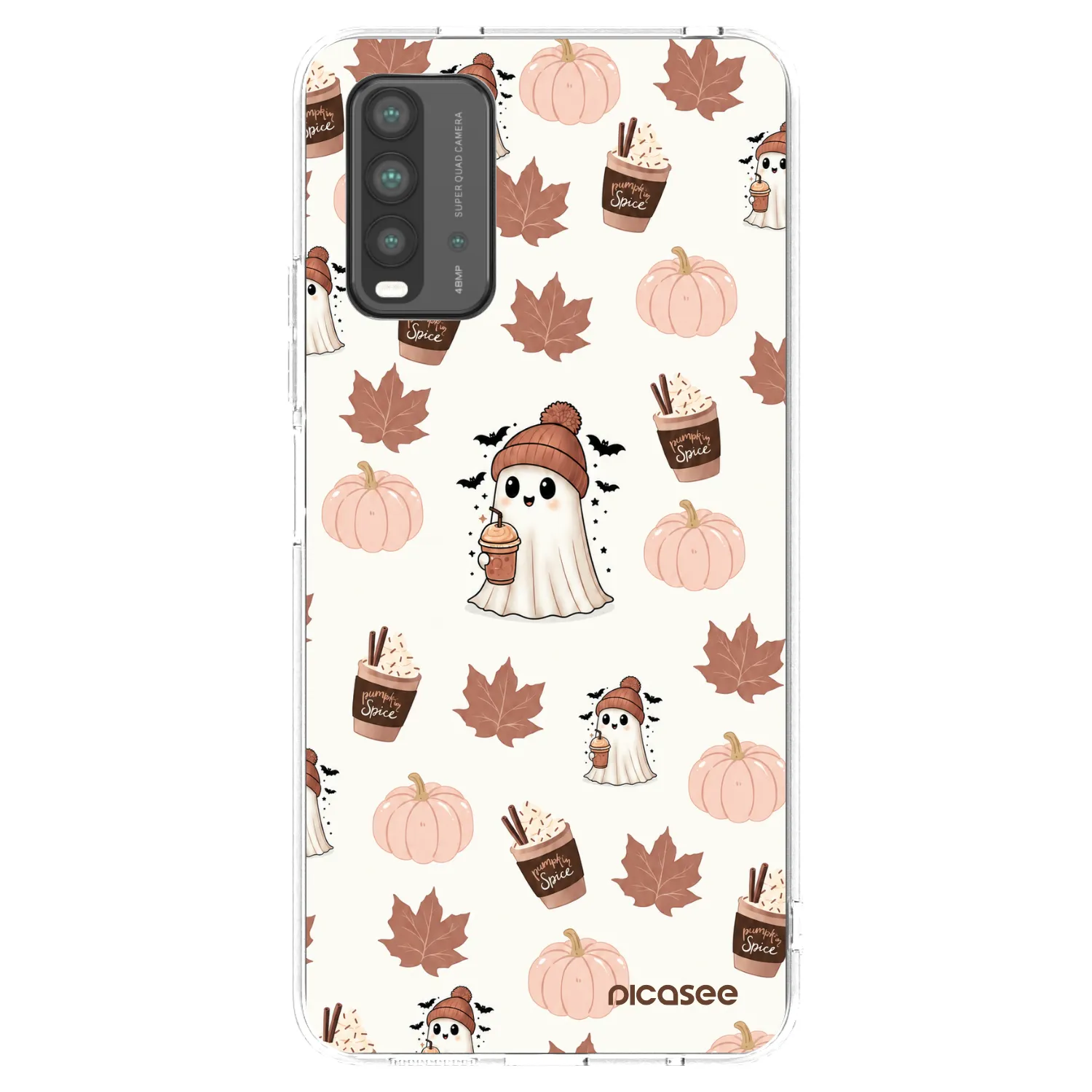 Picasee silikónový čierny obal pre Xiaomi Redmi 9T - Pumpkin spice
