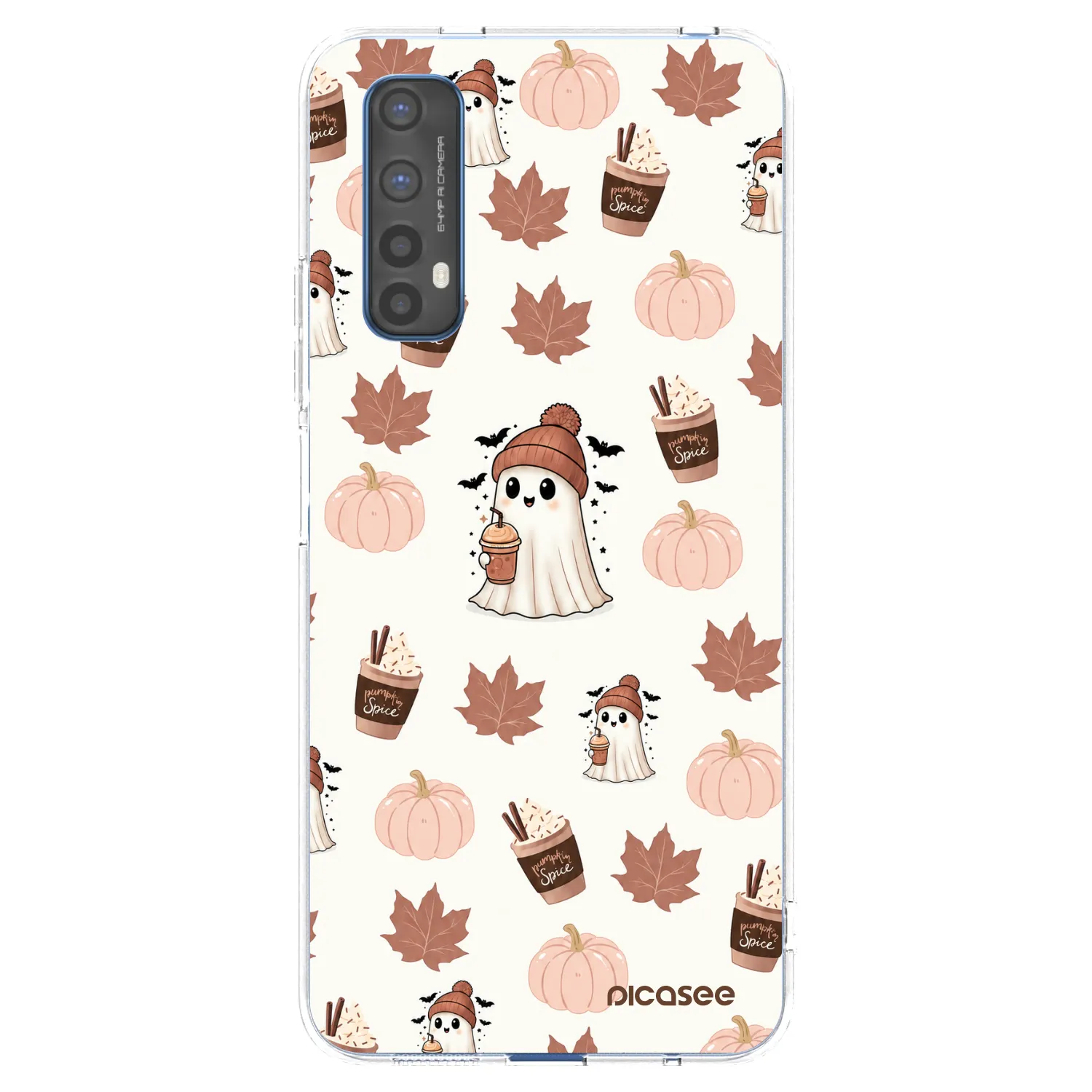 Picasee silikónový prehľadný obal pre Realme 7 - Pumpkin spice