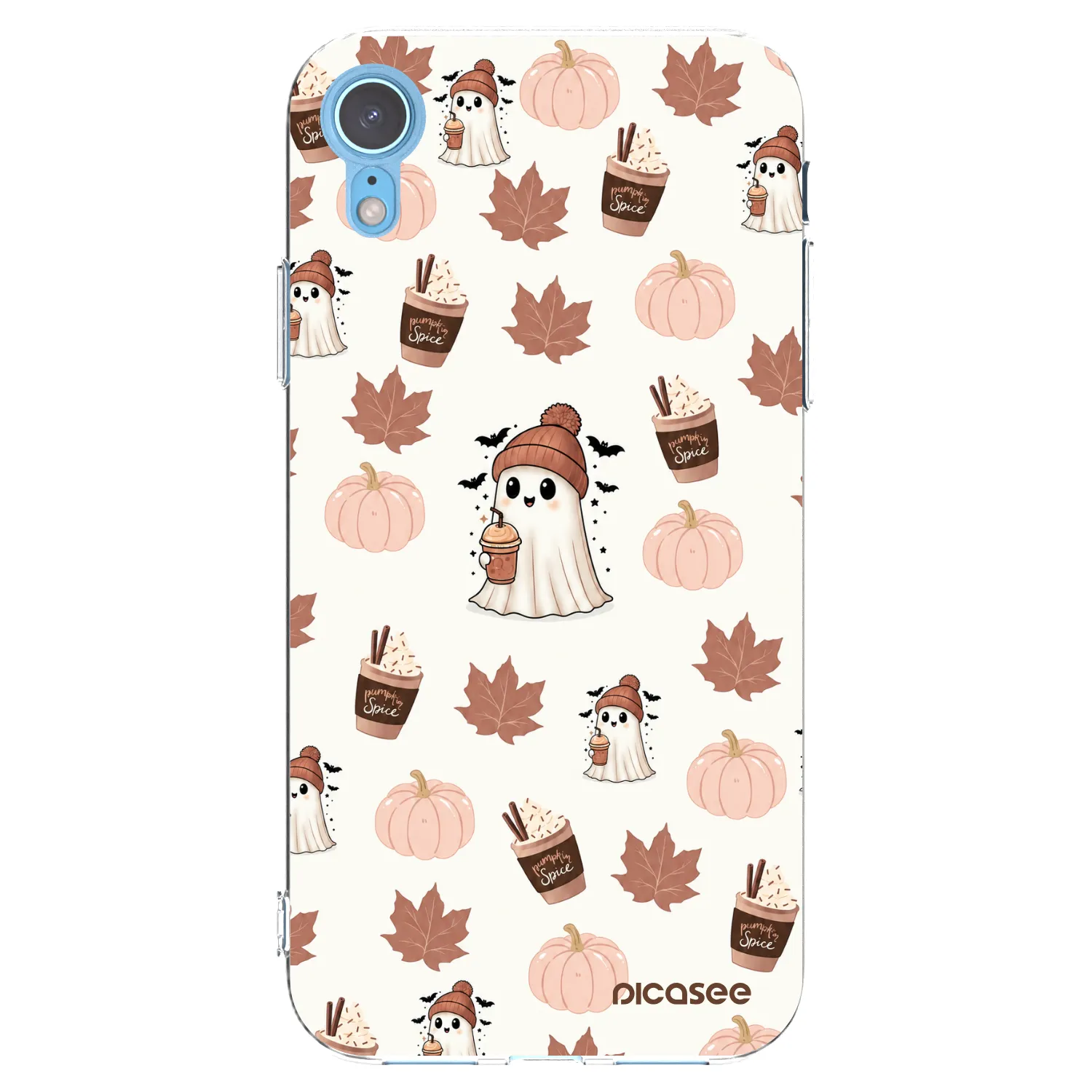 Picasee silikónový prehľadný obal pre Apple iPhone XR - Pumpkin spice