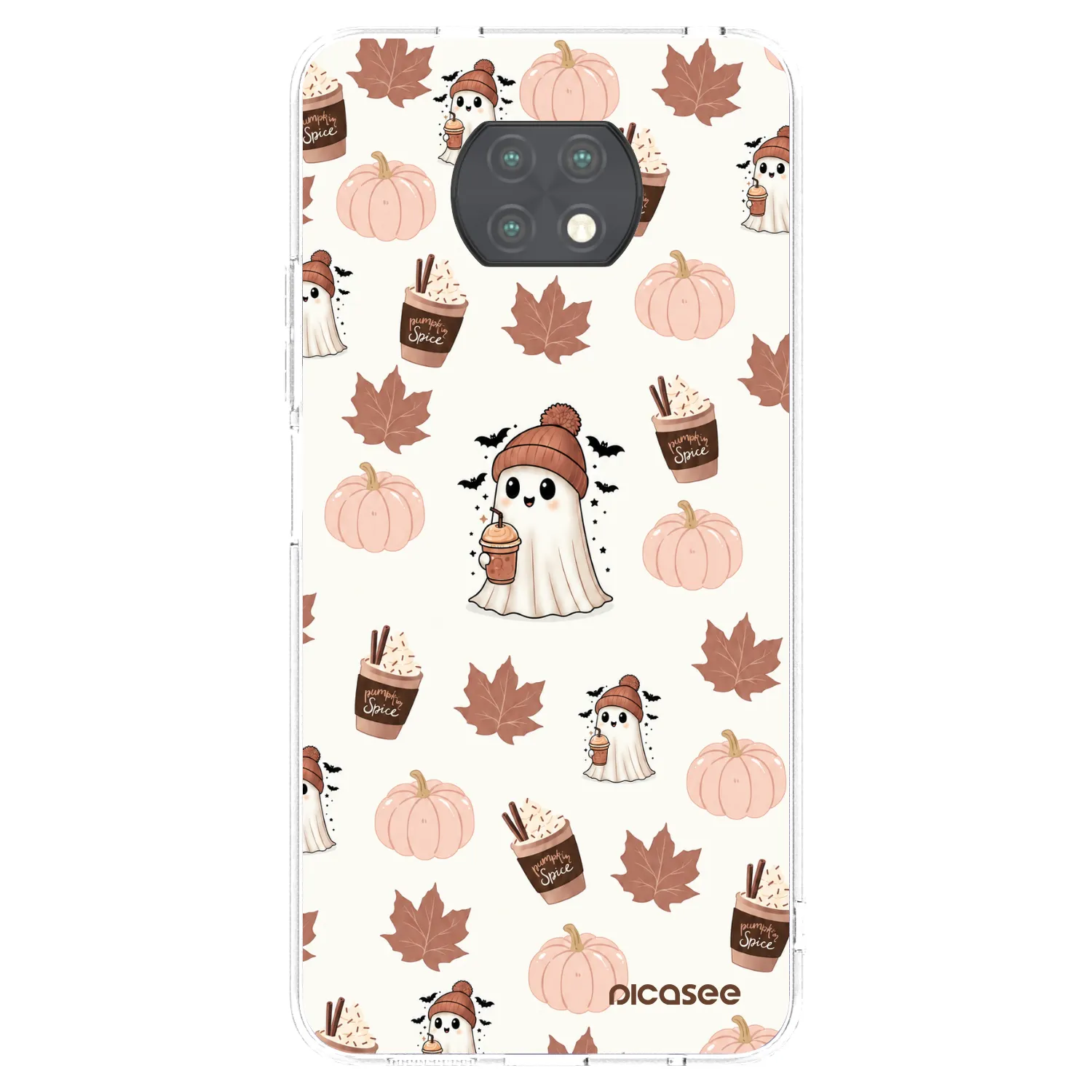 Picasee silikónový prehľadný obal pre Xiaomi Redmi Note 9T - Pumpkin spice