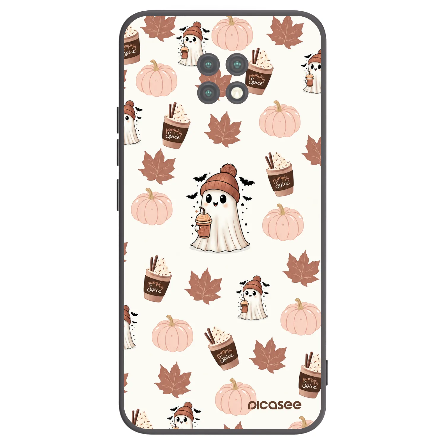 Picasee silikónový čierny obal pre Xiaomi Redmi Note 9T - Pumpkin spice