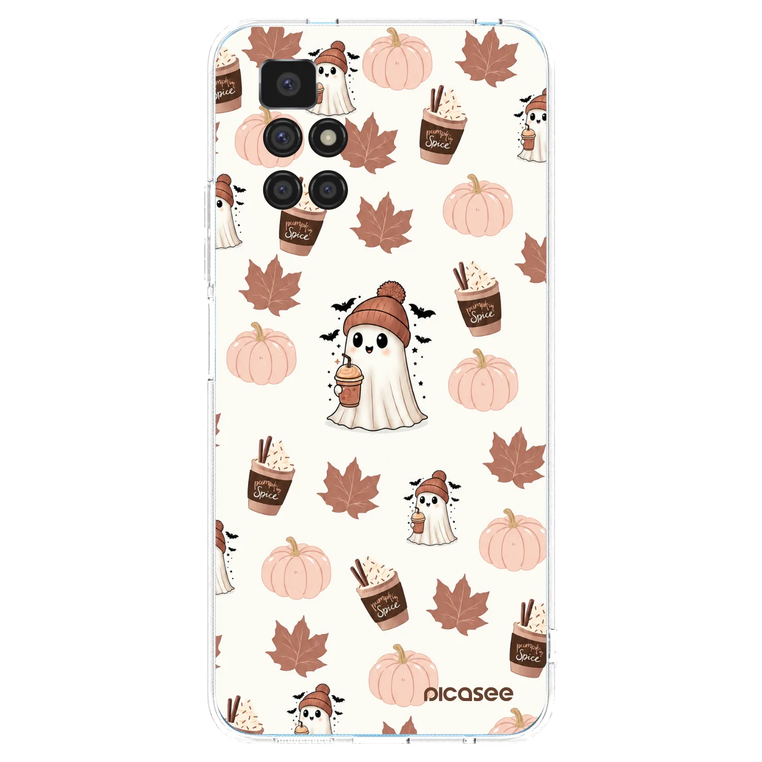 Picasee silikónový prehľadný obal pre Xiaomi Redmi 10 - Pumpkin spice