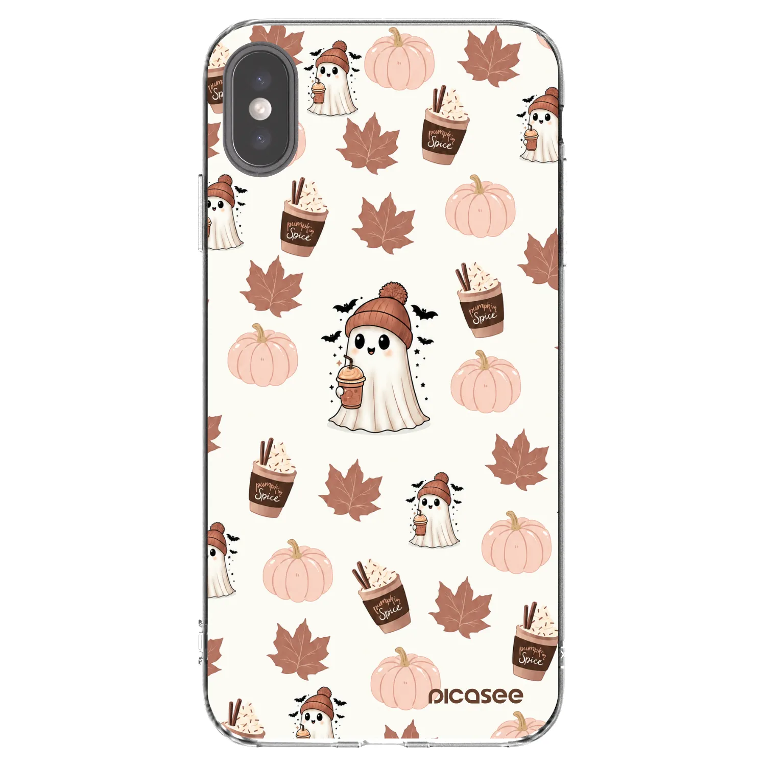Picasee silikónový prehľadný obal pre Apple iPhone XS Max - Pumpkin spice