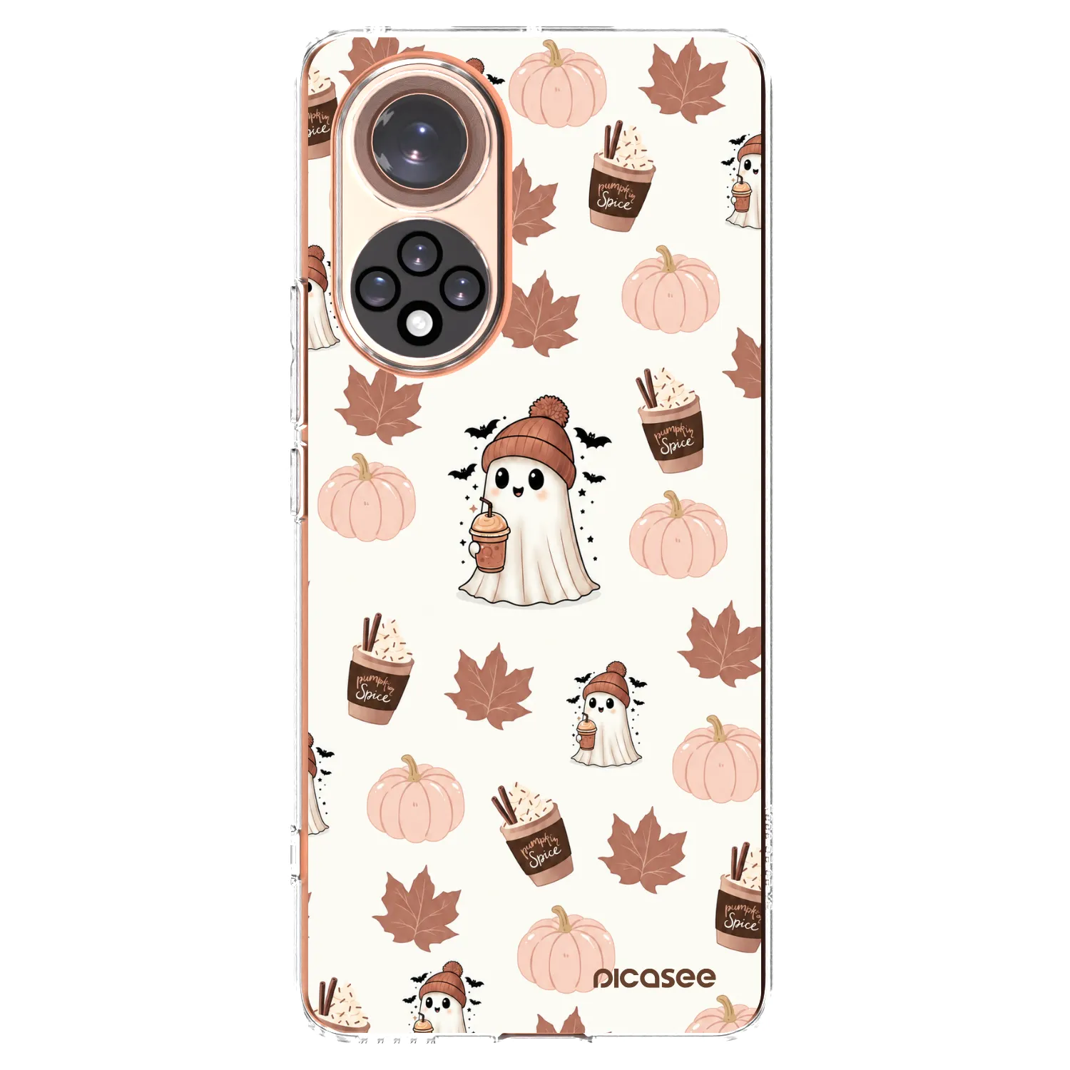 Picasee silikónový prehľadný obal pre Honor 50 5G - Pumpkin spice