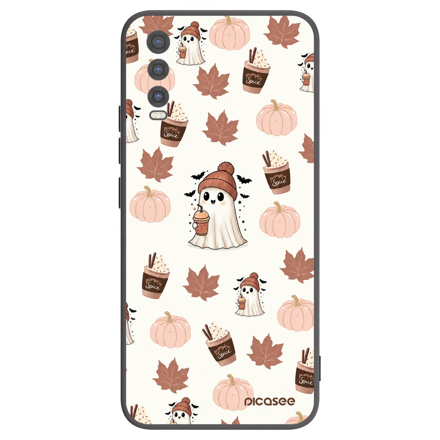 Picasee silikónový čierny obal pre Vivo Y20s - Pumpkin spice