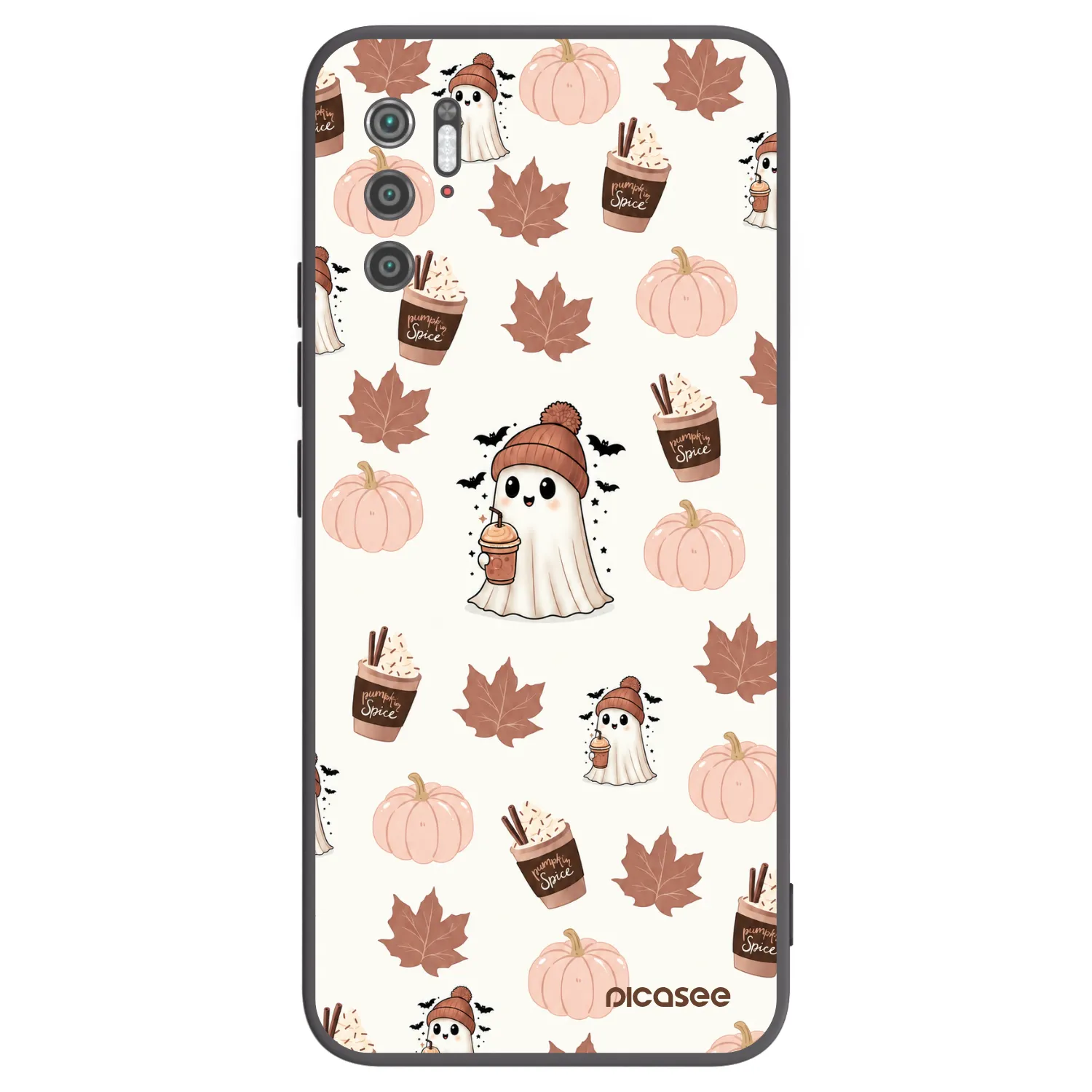 Picasee silikónový čierny obal pre Xiaomi Poco M3 Pro 5G - Pumpkin spice