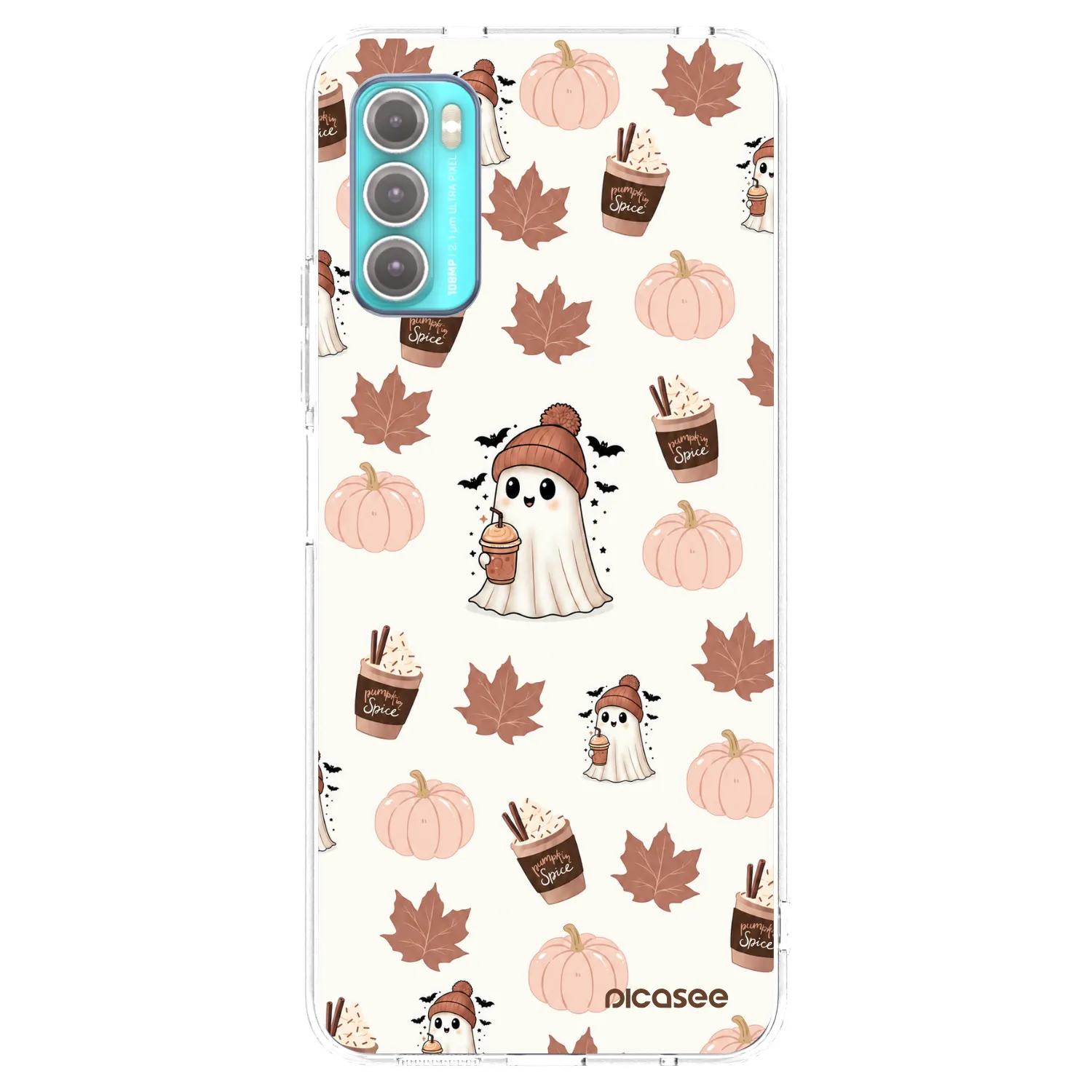 Picasee silikónový prehľadný obal pre Motorola Moto G60 - Pumpkin spice