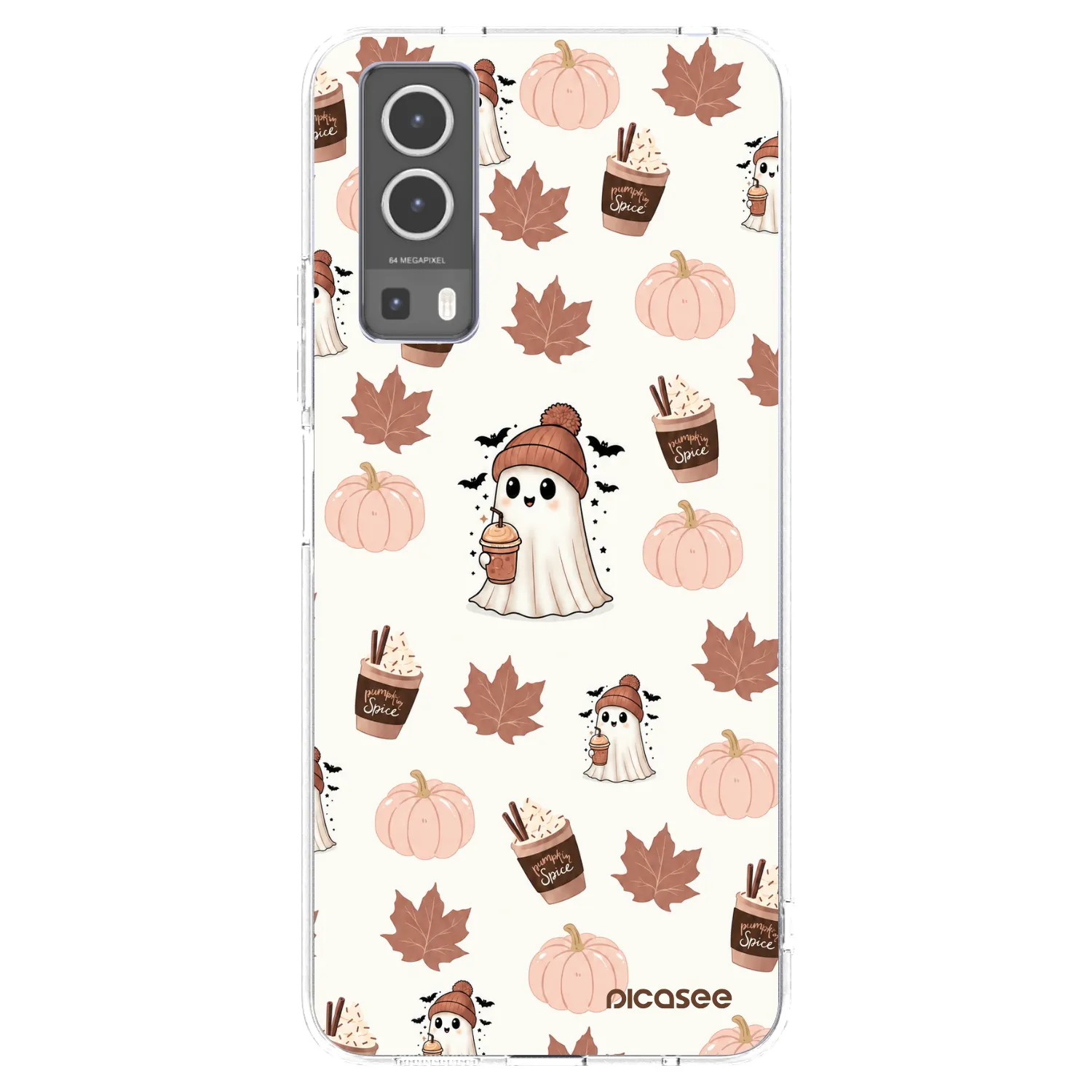 Picasee silikónový prehľadný obal pre Vivo Y72 5G - Pumpkin spice