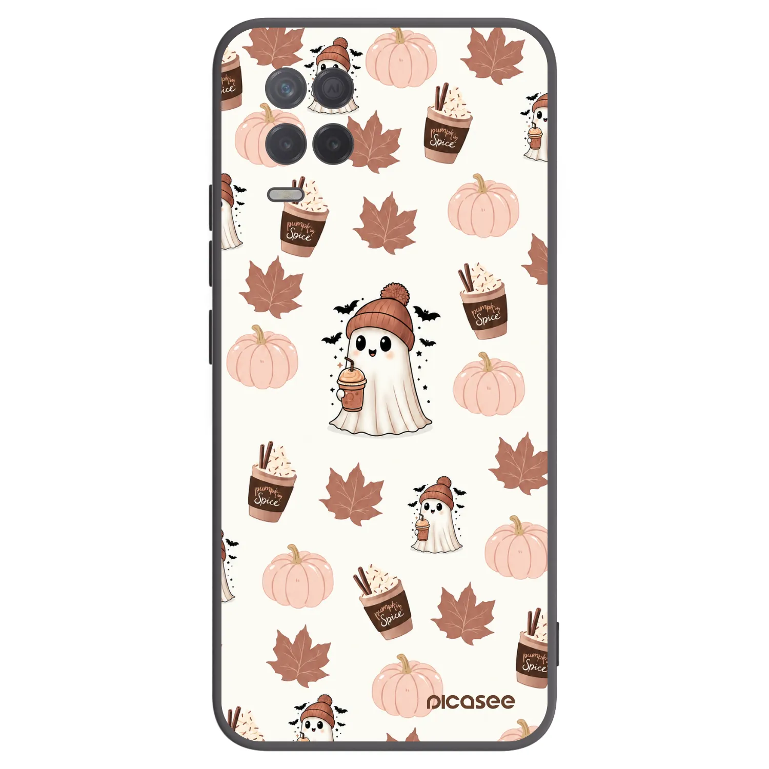 Picasee silikónový čierny obal pre Realme 8 5G - Pumpkin spice