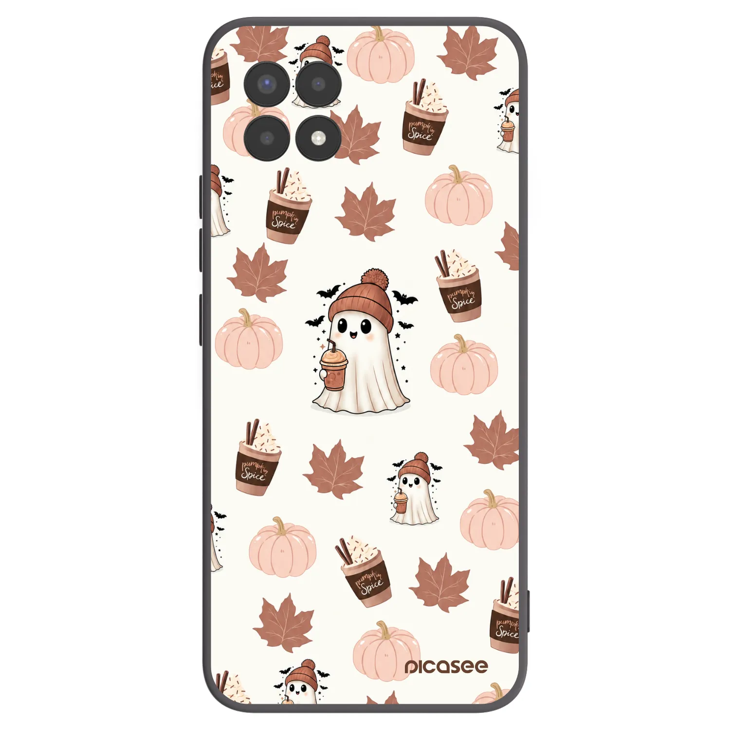 Picasee silikónový čierny obal pre Realme 8i - Pumpkin spice