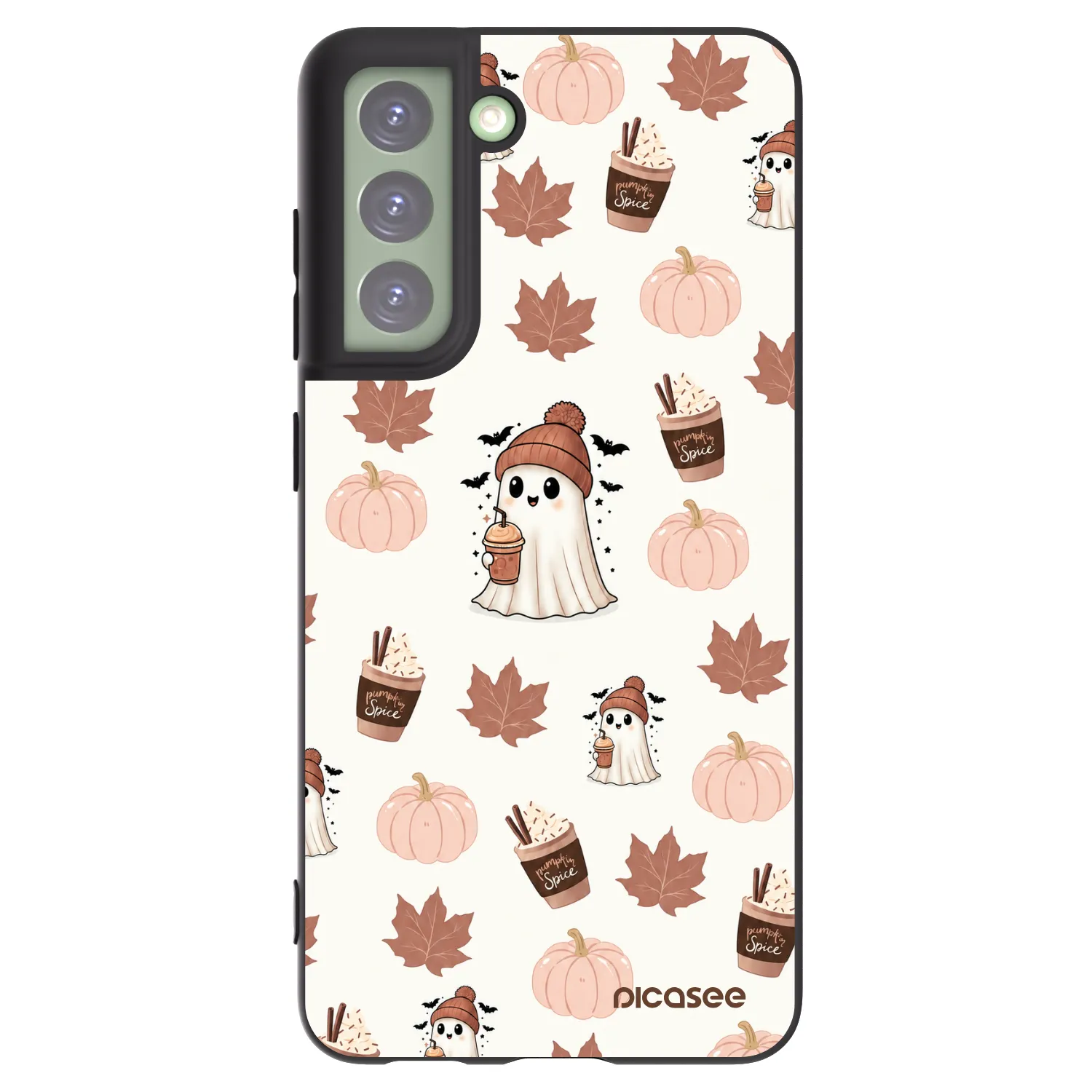 Picasee silikónový čierny obal pre Samsung Galaxy S21 FE 5G - Pumpkin spice