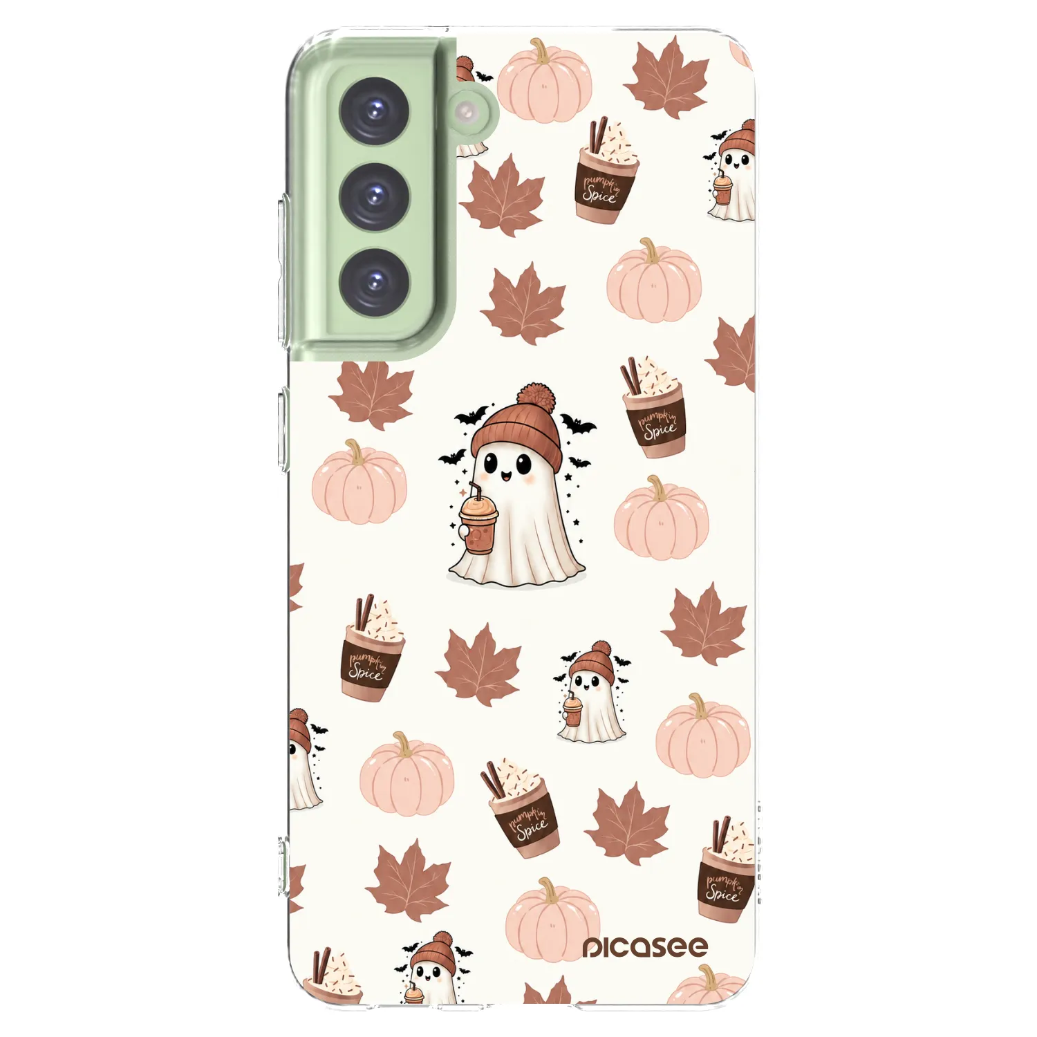 Picasee silikónový prehľadný obal pre Samsung Galaxy S21 FE 5G - Pumpkin spice