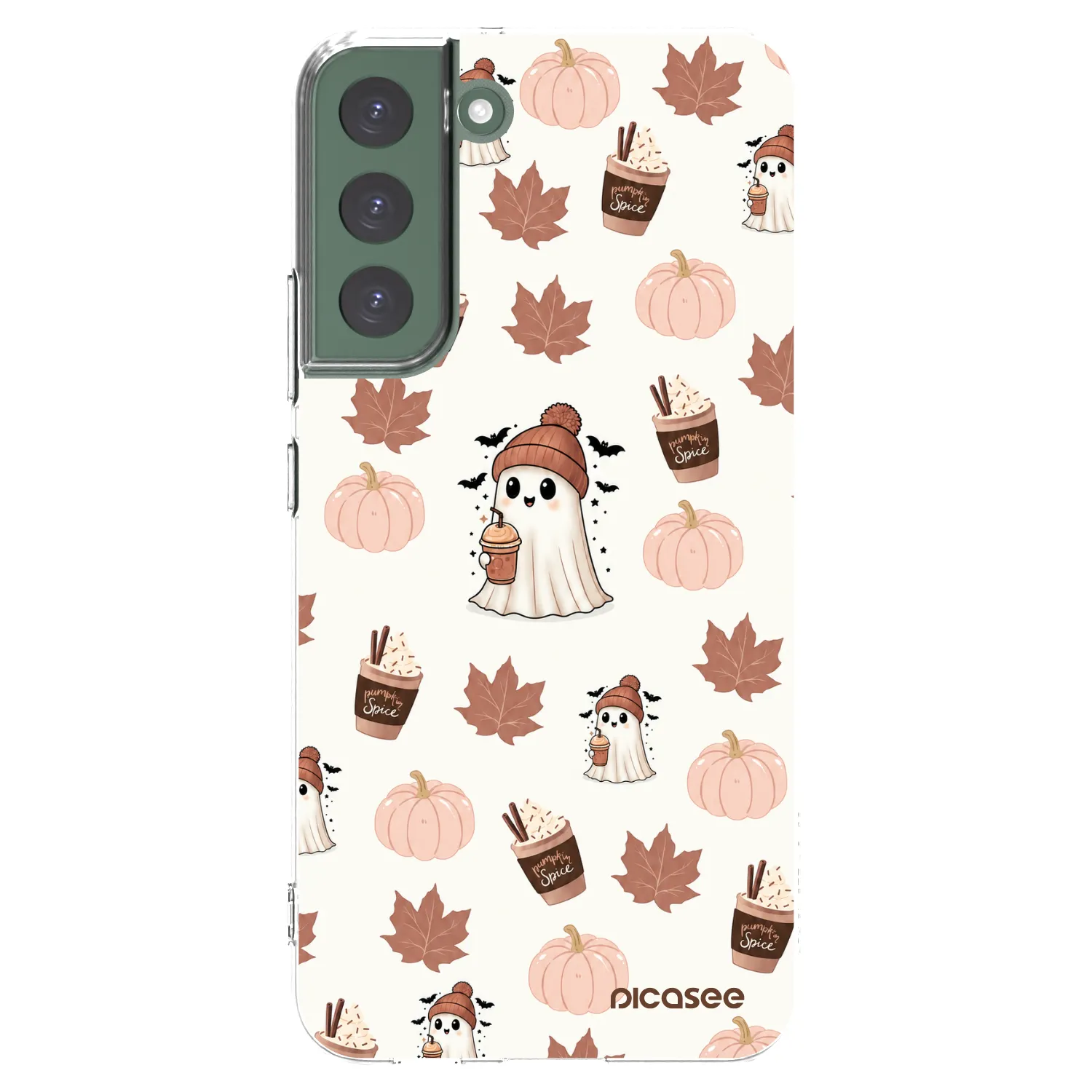 Picasee silikónový prehľadný obal pre Samsung Galaxy S22+ 5G - Pumpkin spice