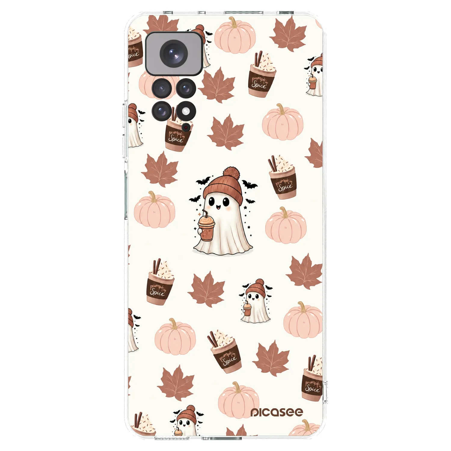Picasee silikónový prehľadný obal pre Xiaomi Redmi Note 11 - Pumpkin spice